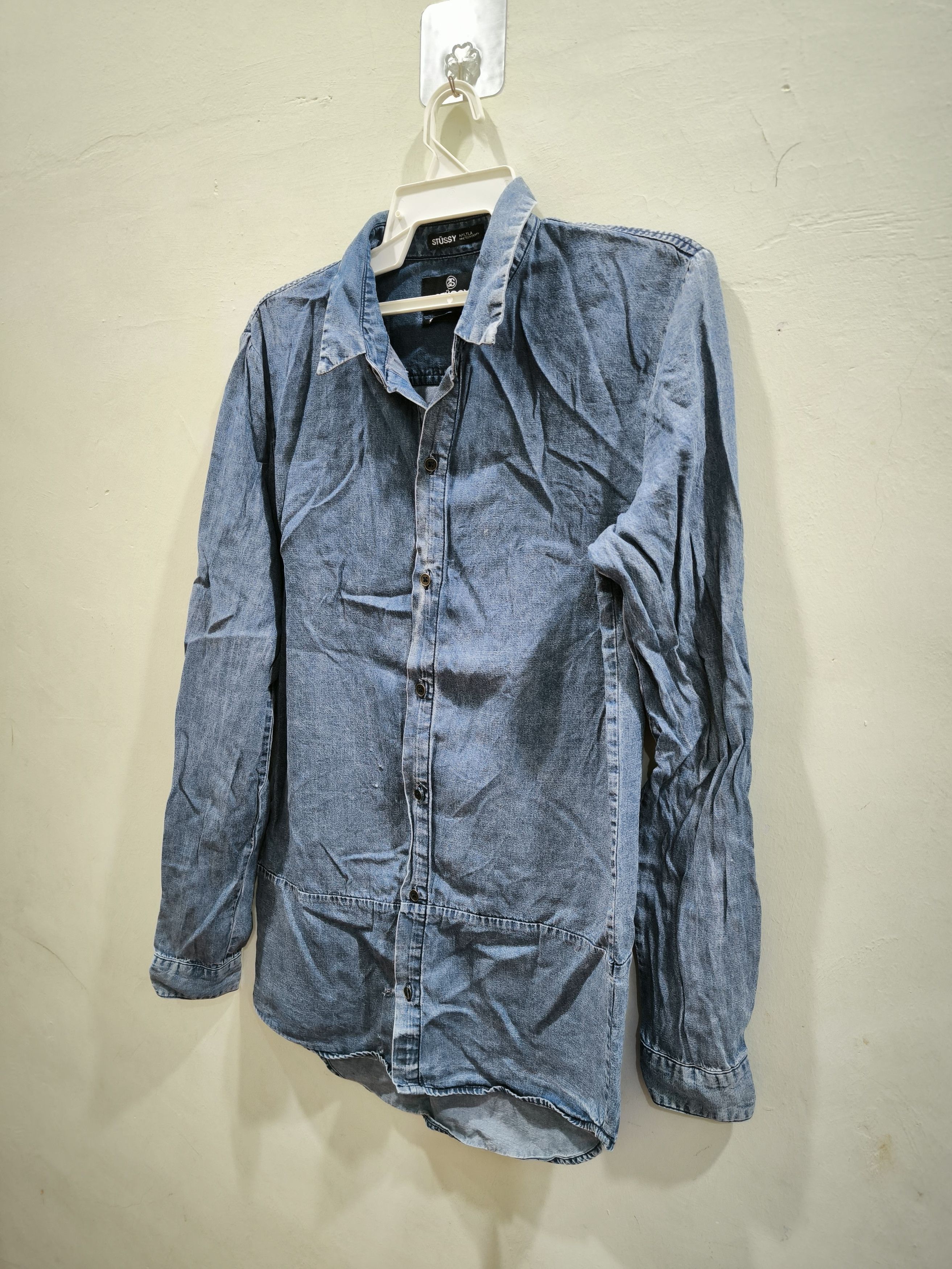 Stussy Distressed Stussy Button Up Jeans Long sleeve Shirt Size S / US 4 / IT 40 - 5 Thumbnail