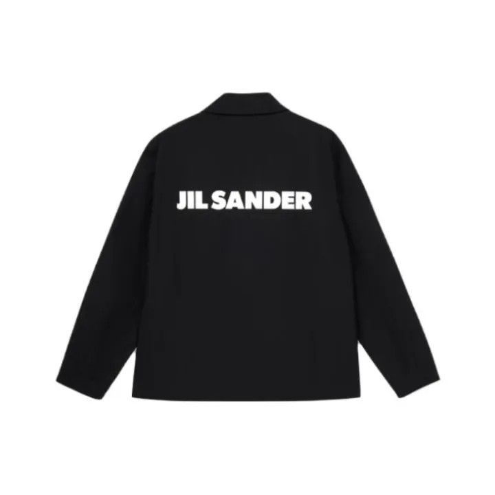Jil Sander JIL SANDER Black Logo Print Jacket 0079 Size US L / EU 52-54 / 3 - 1 Thumbnail