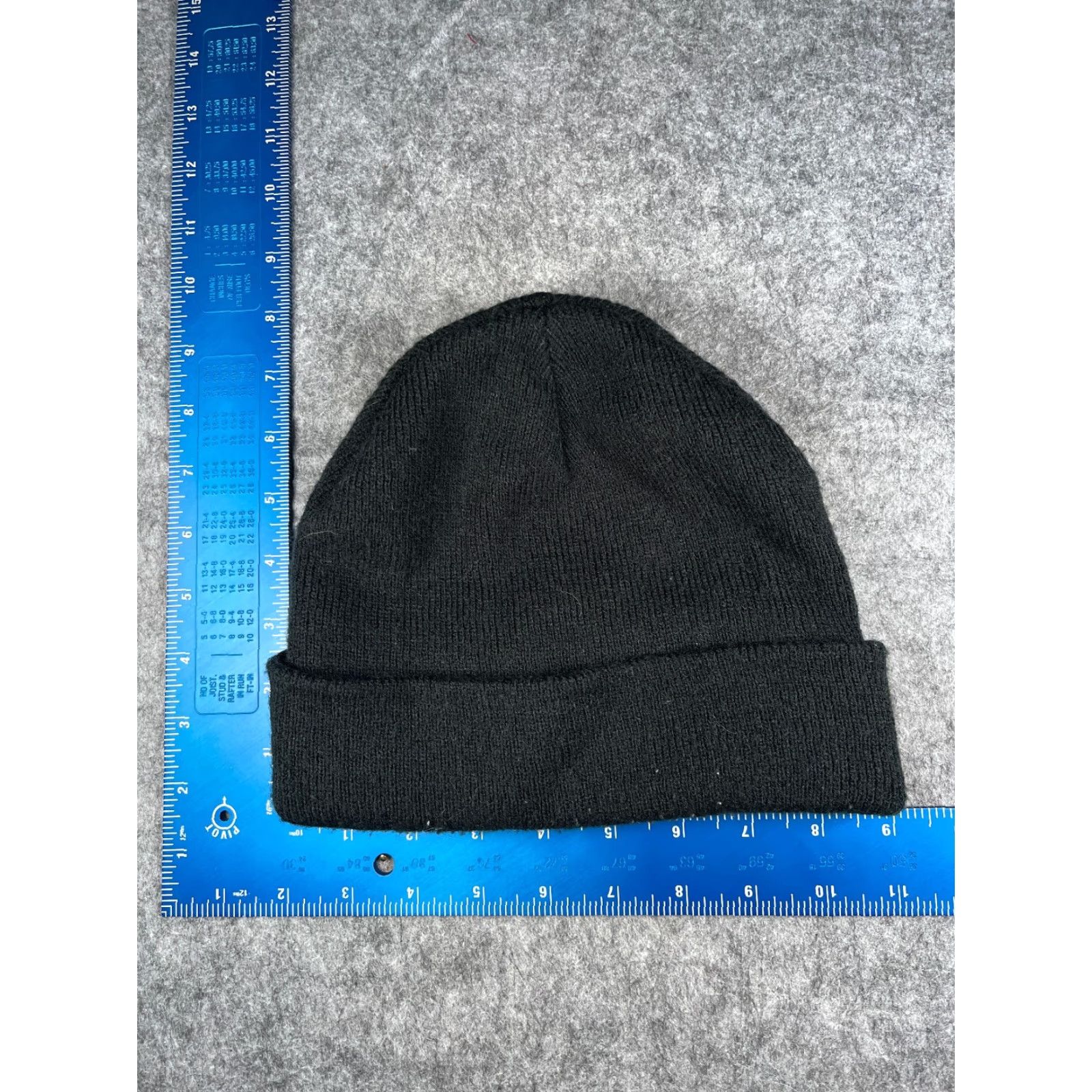 Vintage Crossland Beanie Adult One Size Black Knit Acrylic Hat/Cap, Casual, Workwear, Lightweight, Adjustable, Outdoor, Ski, Men Size ONE SIZE - 4 Thumbnail