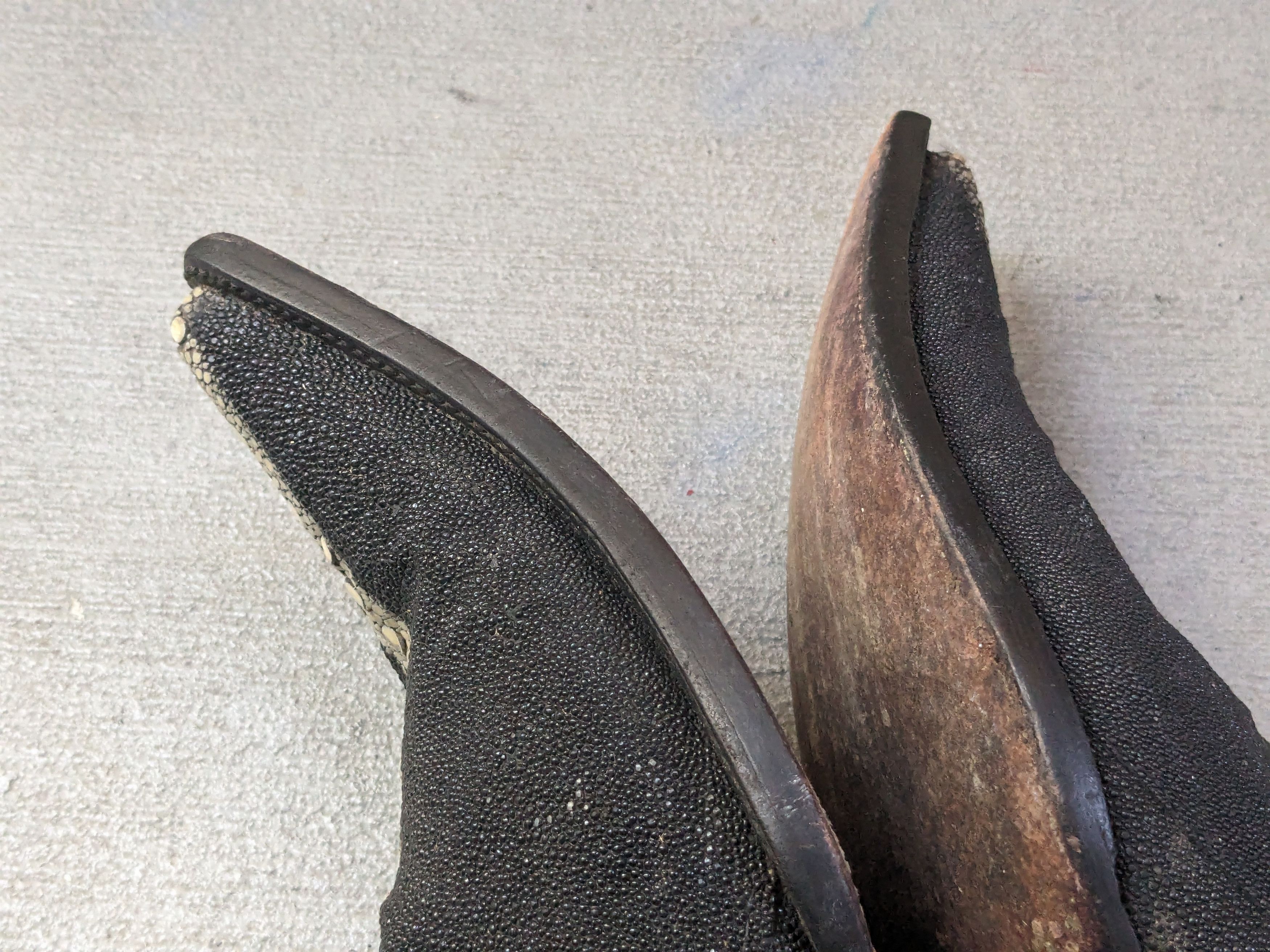 Vintage Black Stingray Cowboy Boots Leather 9.5 Botas Mexico Size US 9.5 / EU 42-43 - 9 Thumbnail