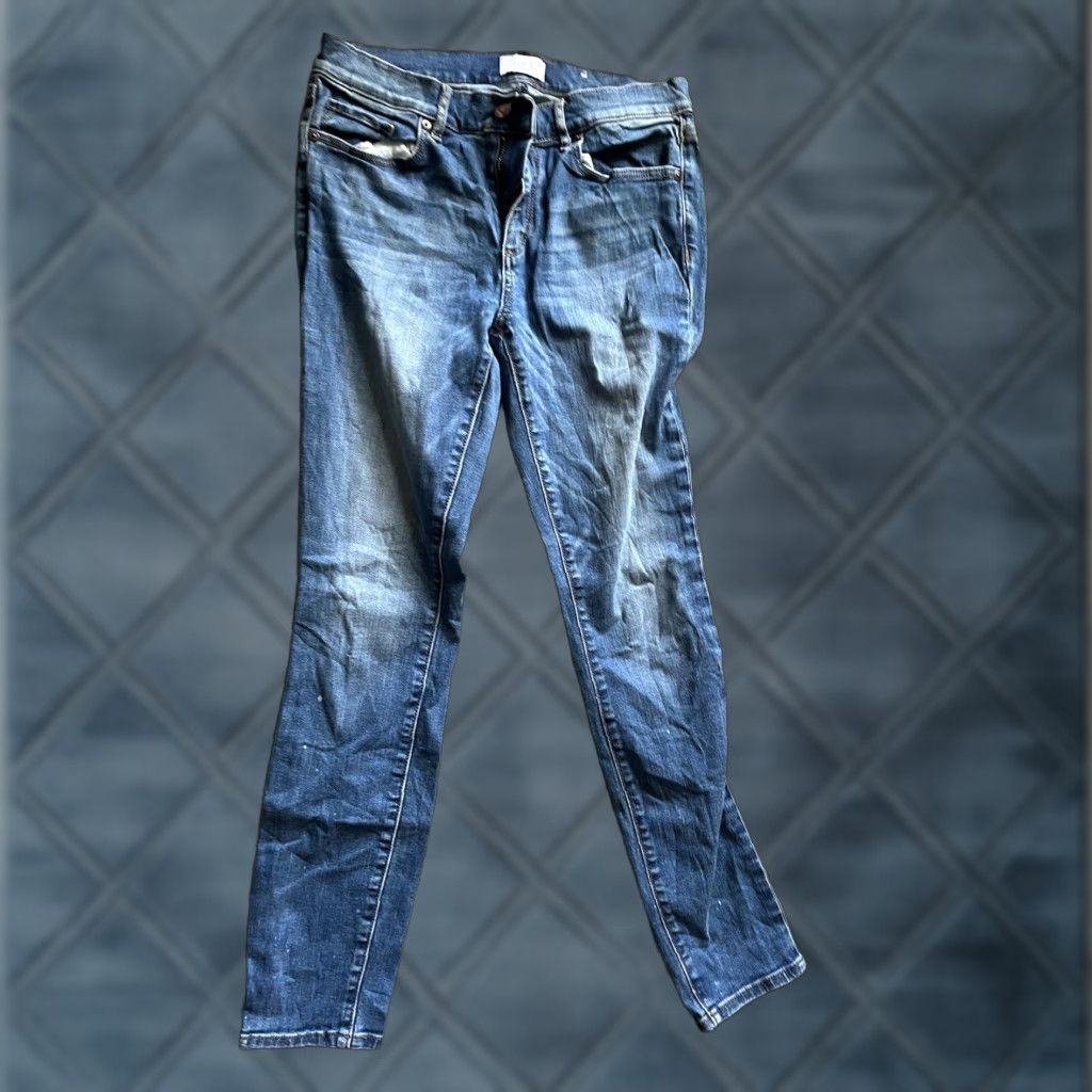 Loft Loft Outlet Women’s blue Denim Modern Skinny Stretch Crop Jeans Sz 6 Size 28" / US 6 / IT 42 - 1 Thumbnail