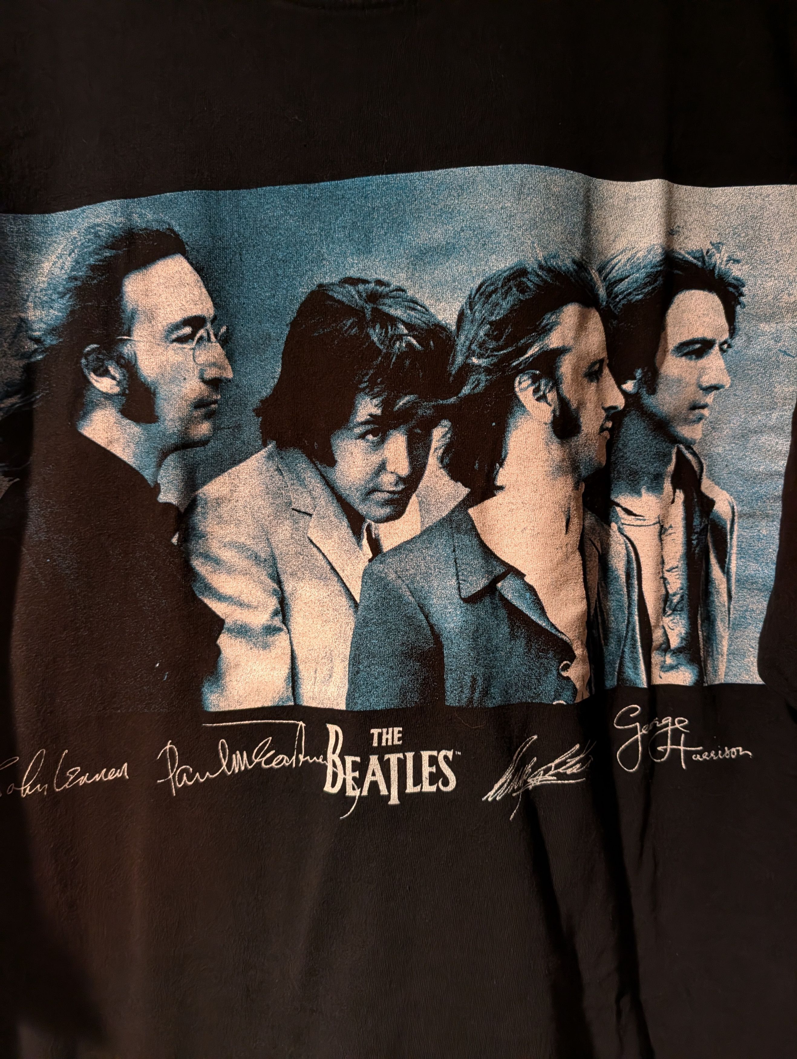 Band Tees Vintage The Beatles Rock Band Portrait Signature T Shirt Size US XXL / EU 58 / 5 - 2 Thumbnail