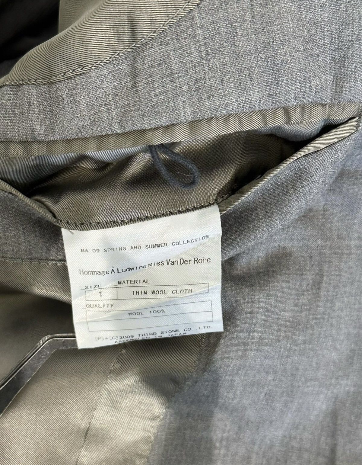 Julius Julius_7 Grey Slim-Fit Wool Blazer Size US S / EU 44-46 / 1 - 7 Thumbnail