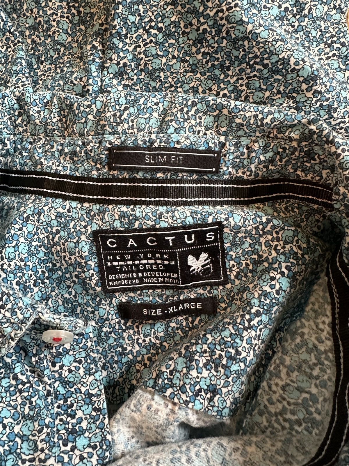 Other Blue Floral Print Slim Fit Cactus Button Down Size XL Size US XL / EU 56 / 4 - 6 Thumbnail