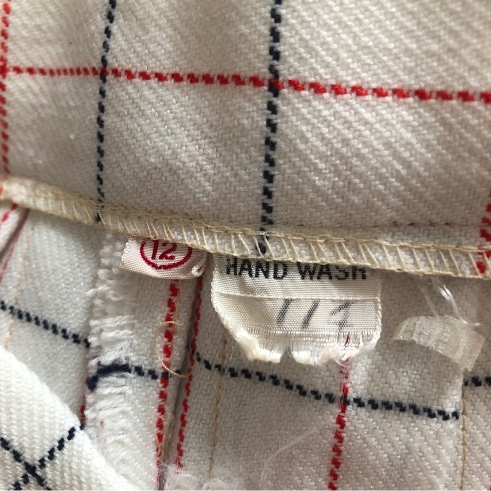 Other Pendleton Windowpane Plaid Classic Box Pleat Pleated Skirt Size 34" / US 12 / IT 48 - 7 Thumbnail