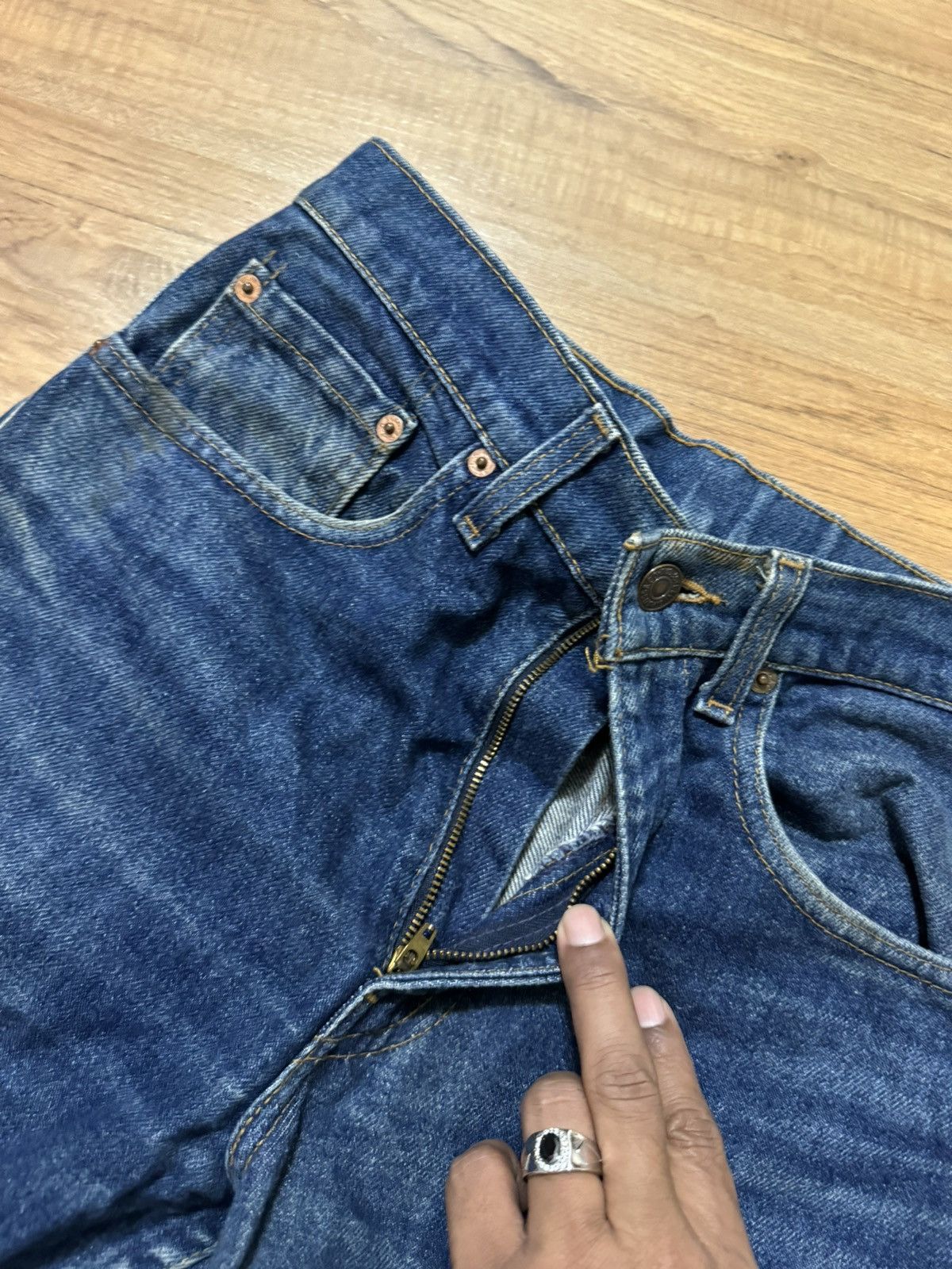 Vintage VINTAGE LEVIS 517 JEANS Size US 31 - 3 Thumbnail