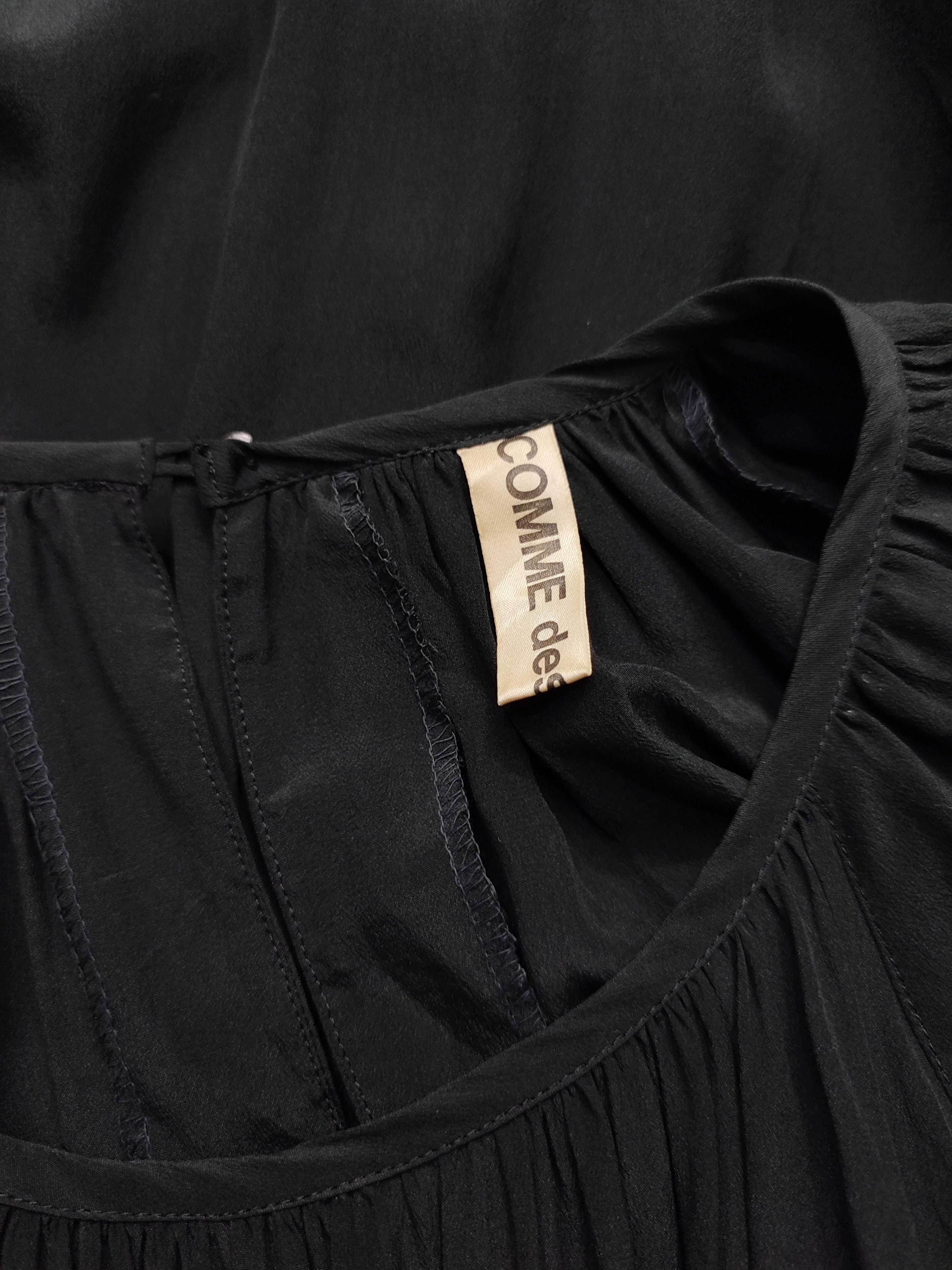 Comme des Garcons ARCHIVE📕 90s CDG Pleated Sculptural Gathered Monastic Dress Size L / US 10 / IT 46 - 6 Thumbnail