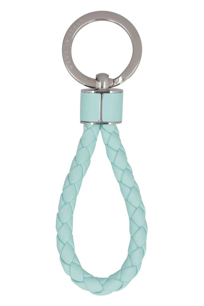 Bottega Veneta o1w1db10925 Size: OS / Intreccio Key Ring in Green/Aqua Size ONE SIZE - 2 Thumbnail