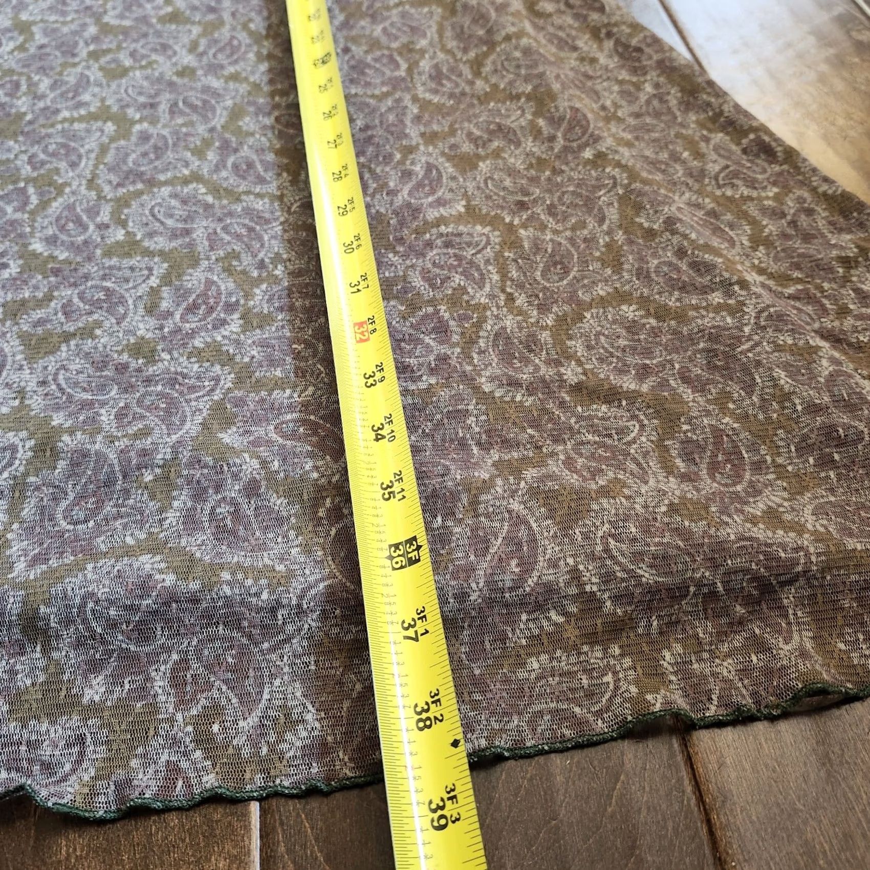 Vintage Mimi Chica Skirt Maxi Women's Brown Floral Slit Size M Size 32" / US 10 / IT 46 - 7 Thumbnail