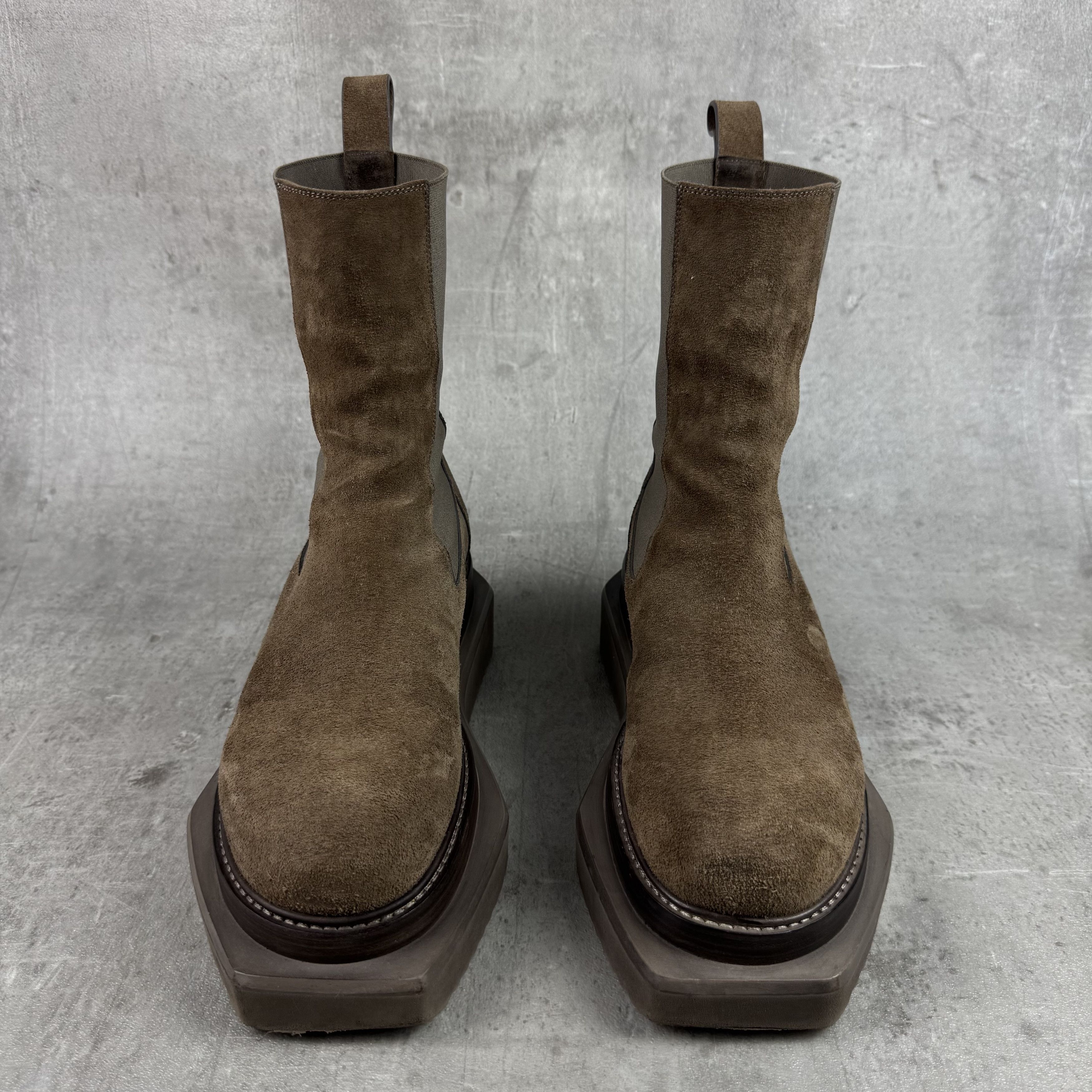 Rick Owens RICK OWENS Beatle Turbo Cyclops Boots Suede Dust Size US 8 / EU 41 - 4 Thumbnail