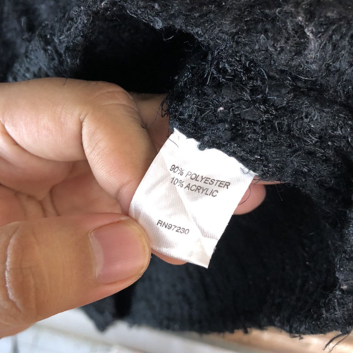 Japanese Brand DL Almost Famous Black Mohair Knitwear #C430 Size M / US 6-8 / IT 42-44 - 11 Thumbnail