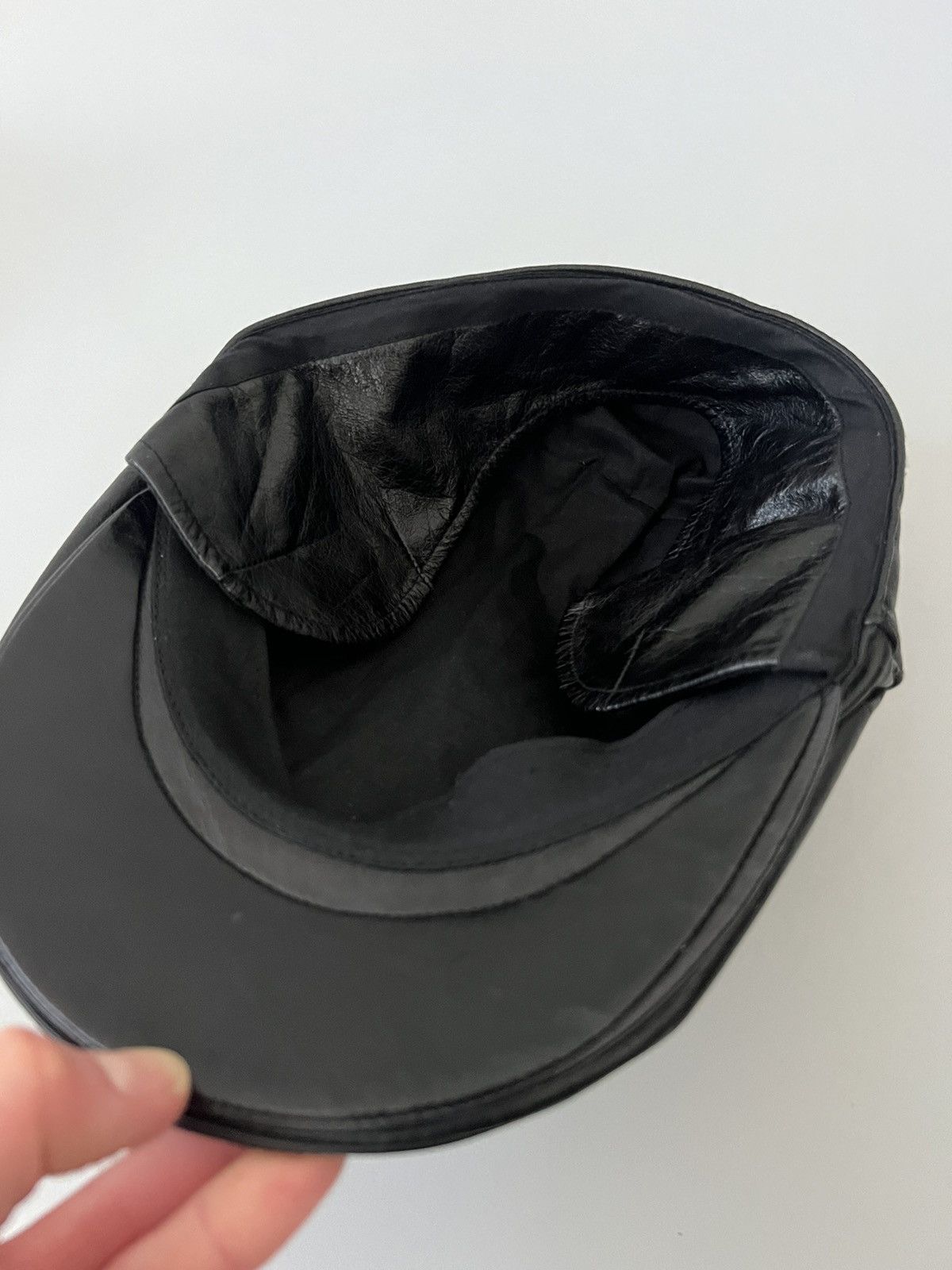 Raf Simons Raf Simons FW03 Leather Cabbie Hat Size ONE SIZE - 6 Thumbnail