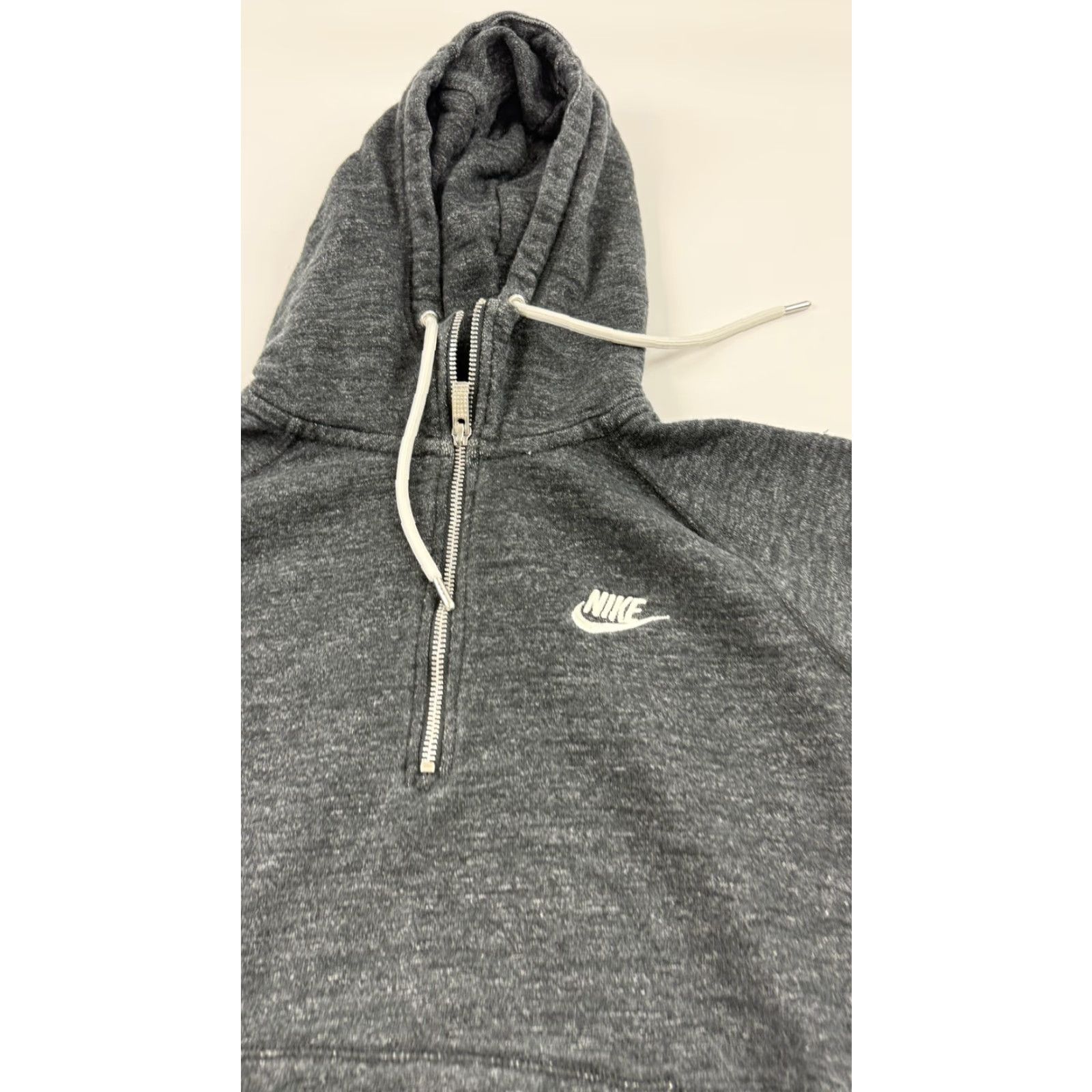 Nike Nike Hoodie Mens Medium Black Gray Half Zip Pullover Swoosh Athletic 805172-032 Size US M / EU 48-50 / 2 - 4 Thumbnail