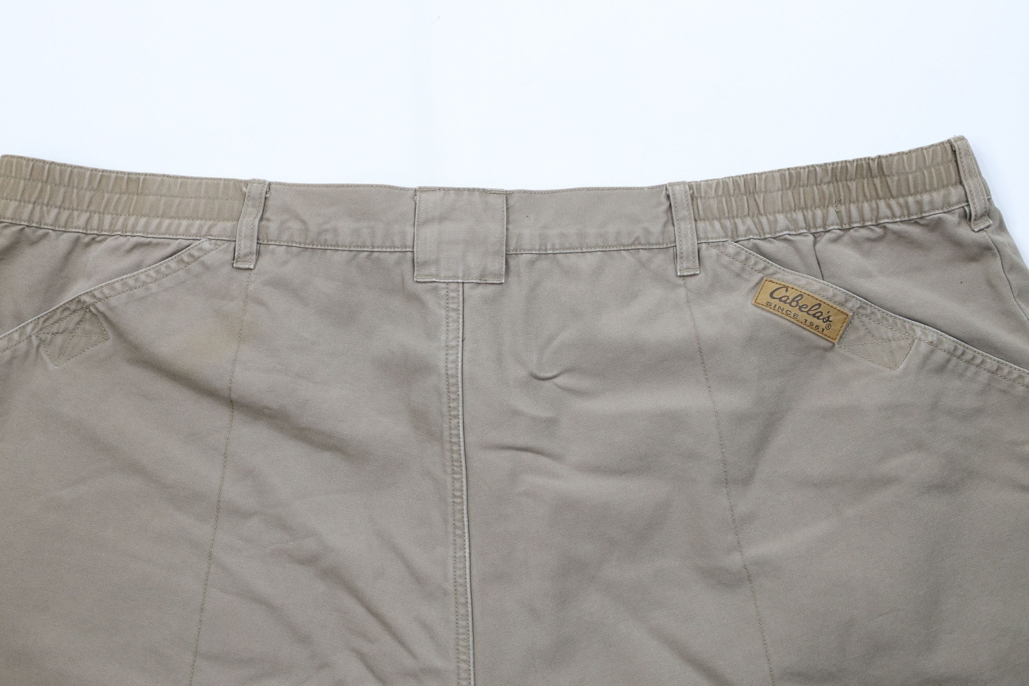 Cabelas Vintage Cabelas Knee Trekking Hiking Cargo Shorts Beige Size US 44 / EU 60 - 11 Thumbnail