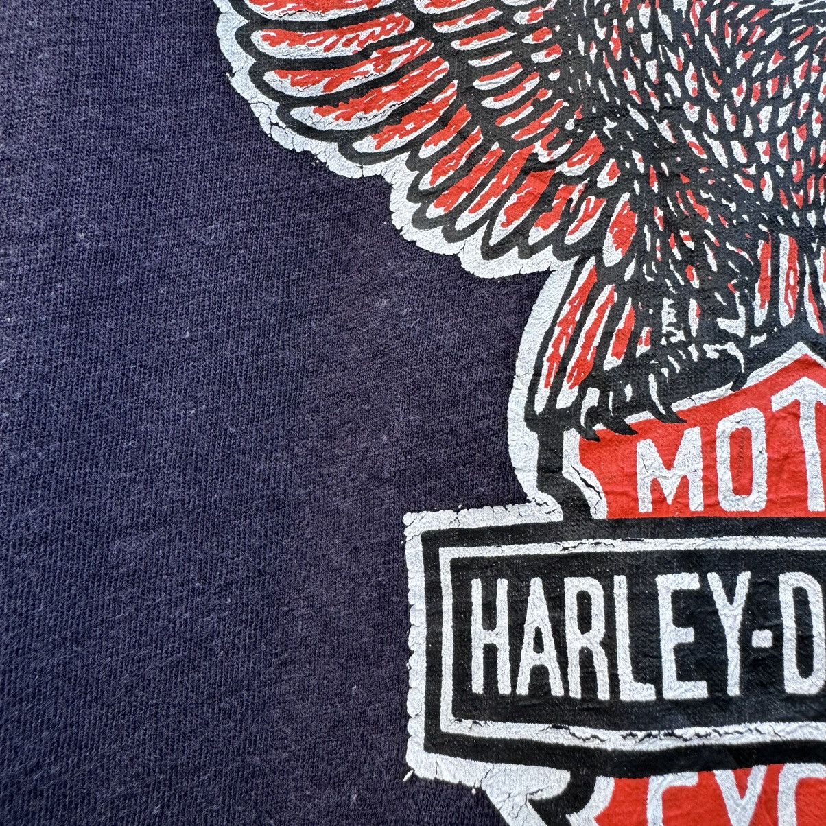 Harley Davidson × Vintage Vintage harley davidson 70s 80s rare tee Size US XL / EU 56 / 4 - 3 Thumbnail