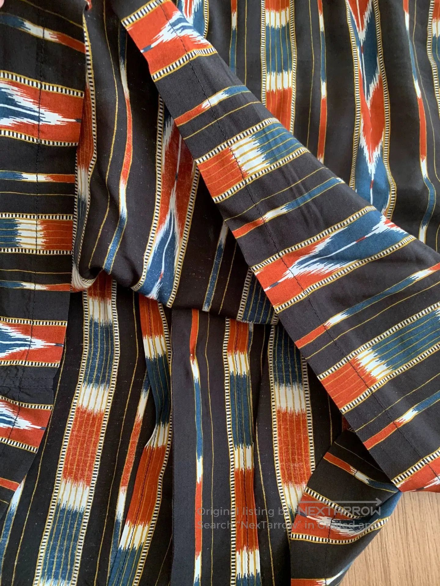 Japanese Brand THE FLAT HEAD Native Border Shirt Japan Made. Size US S / EU 44-46 / 1 - 7 Thumbnail
