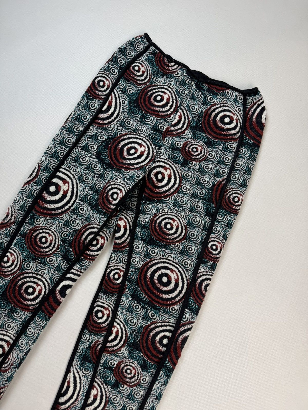 Jean Paul Gaultier Gaultier FW1996 Vintage OP Print Spiral Wool Pants Trousers Size 30" / US 8 / IT 44 - 2 Thumbnail