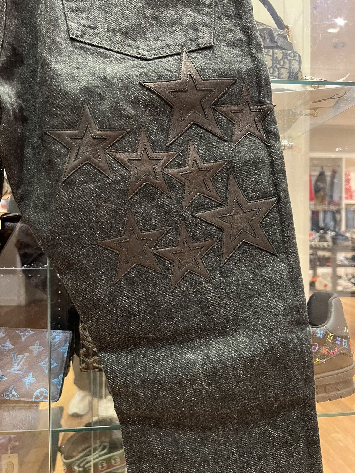 Chrome Hearts Chrome Hearts ‘Second Chances’ Star Patch Fleurknee denim Size US 31 - 3 Thumbnail