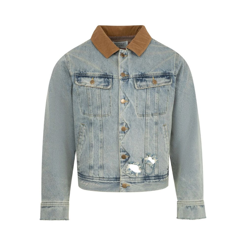 MIDNIGHT RODEO Midnight Rodeo BLUE Jackets - Denim Jackets Size US M / EU 48-50 / 2 - 1 Thumbnail