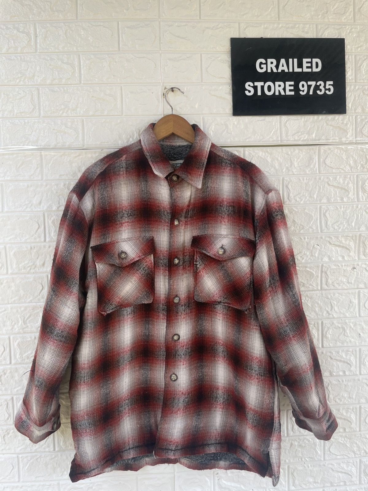 Japanese Brand × Vintage Vintage Mandoc Wool Flannel Size US XL / EU 56 / 4 - 1 Thumbnail