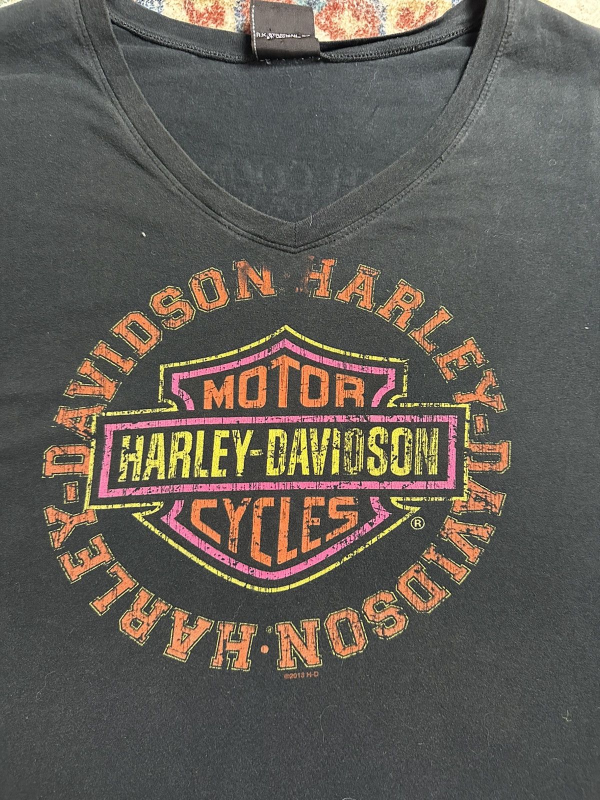 Harley Davidson Harley Davidson V-Neck Logo T-shirt Medium Size M / US 6-8 / IT 42-44 - 4 Thumbnail