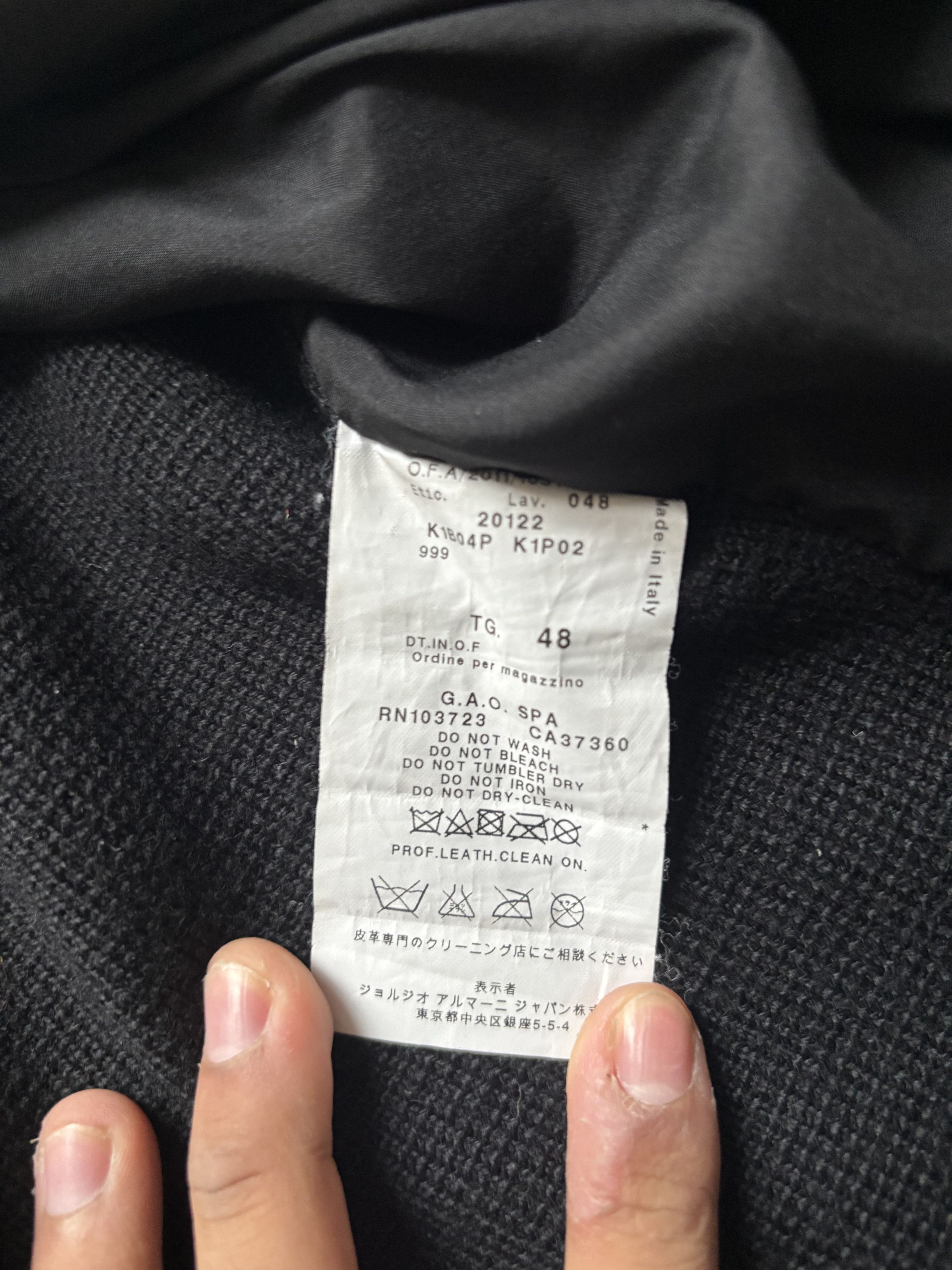 Emporio Armani FW12 Armani Nappa Leather Jacket Size US S / EU 44-46 / 1 - 8 Thumbnail