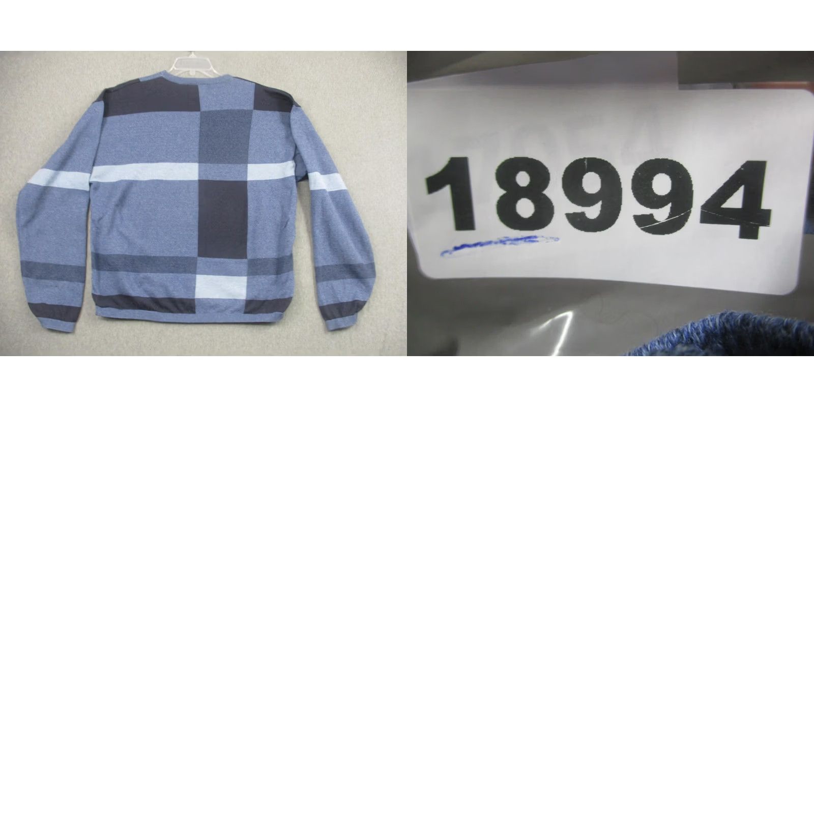 Vintage VINTAGE Tricots St. Raphael Sweater Mens 2XL Blue Geometric Crewneck USA Y2K Size US XXL / EU 58 / 5 - 8 Thumbnail