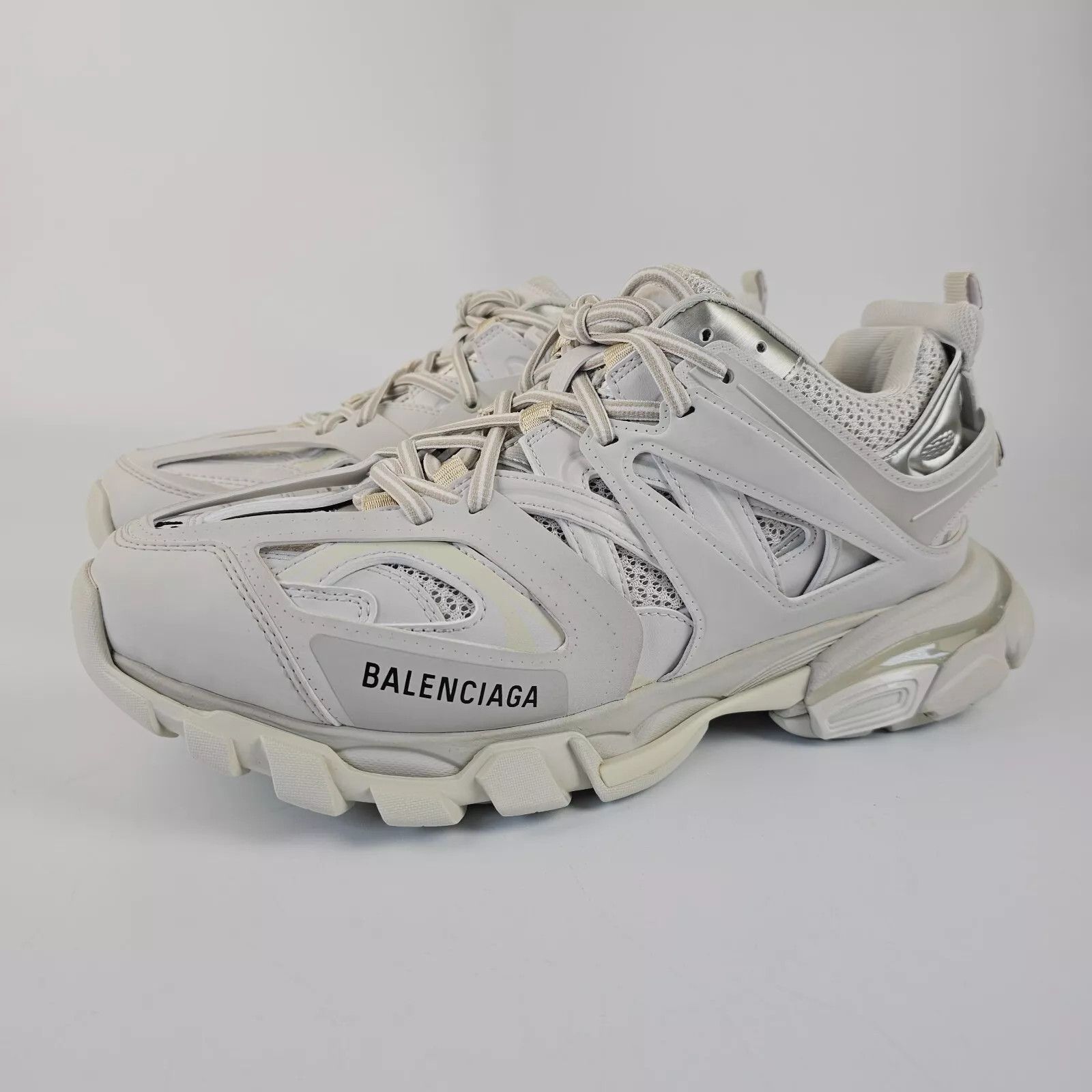 BALENCIAGA Men's White Track Sneakers New Authentic