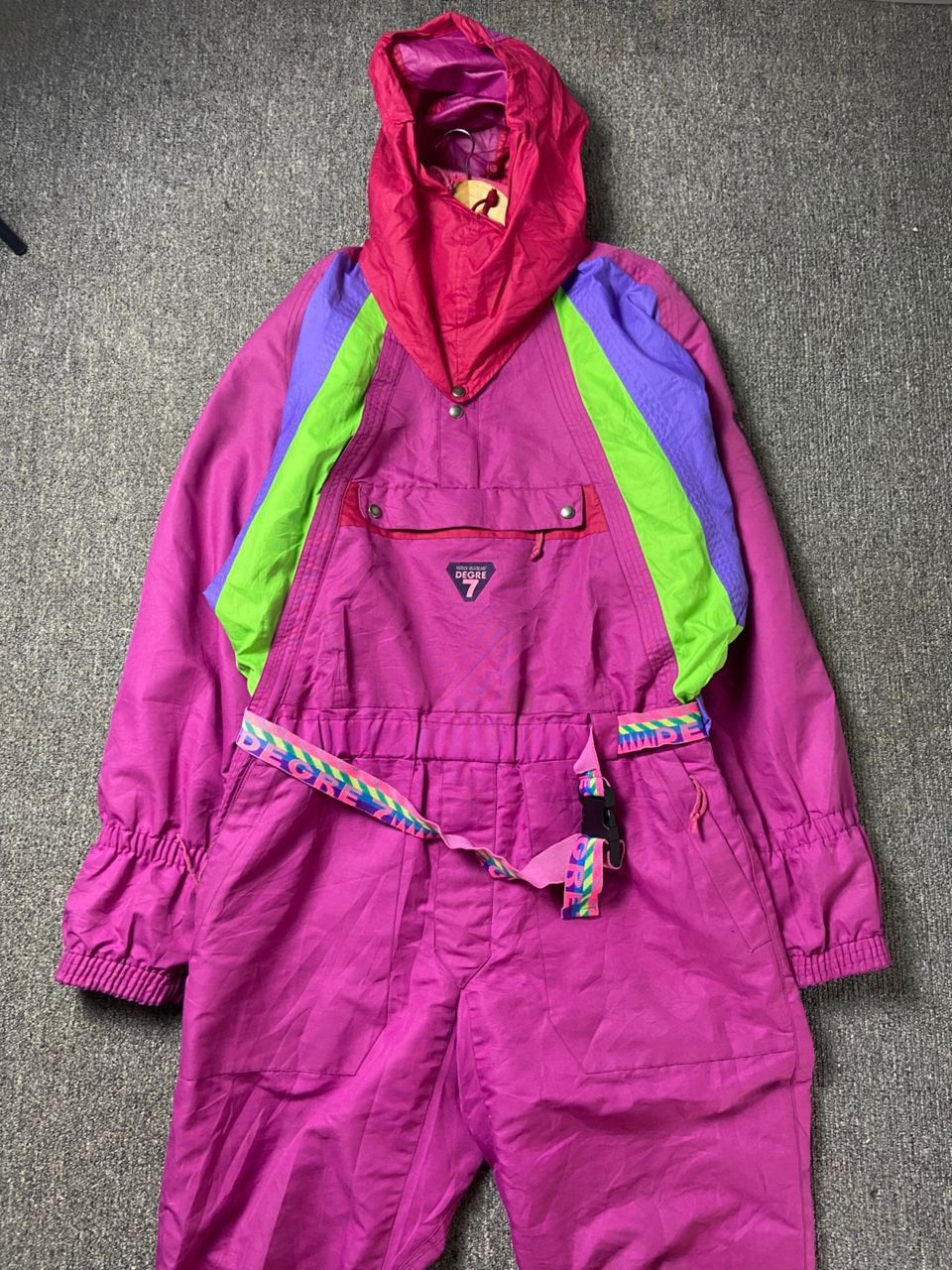 Japanese Brand Vintage Degré 7 Patrick Vallencant Ski Suit (199) Size US 39 - 1 Thumbnail