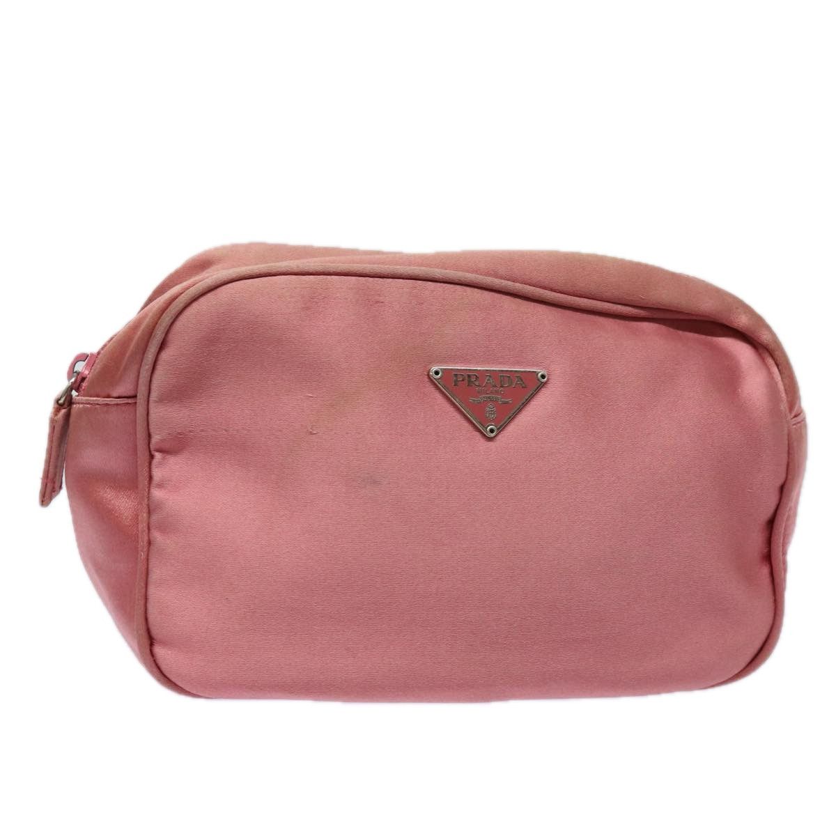Prada Pink Canvas Clutch Bag (Pre-Owned) Size ONE SIZE - 1 Thumbnail