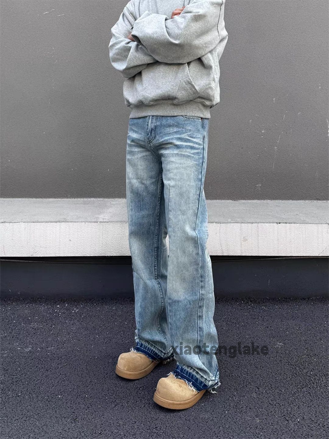Jean × Vintage washed faded cleanfit yuppie bootcut punk flared jeans Size US 26 / EU 42 - 2 Thumbnail