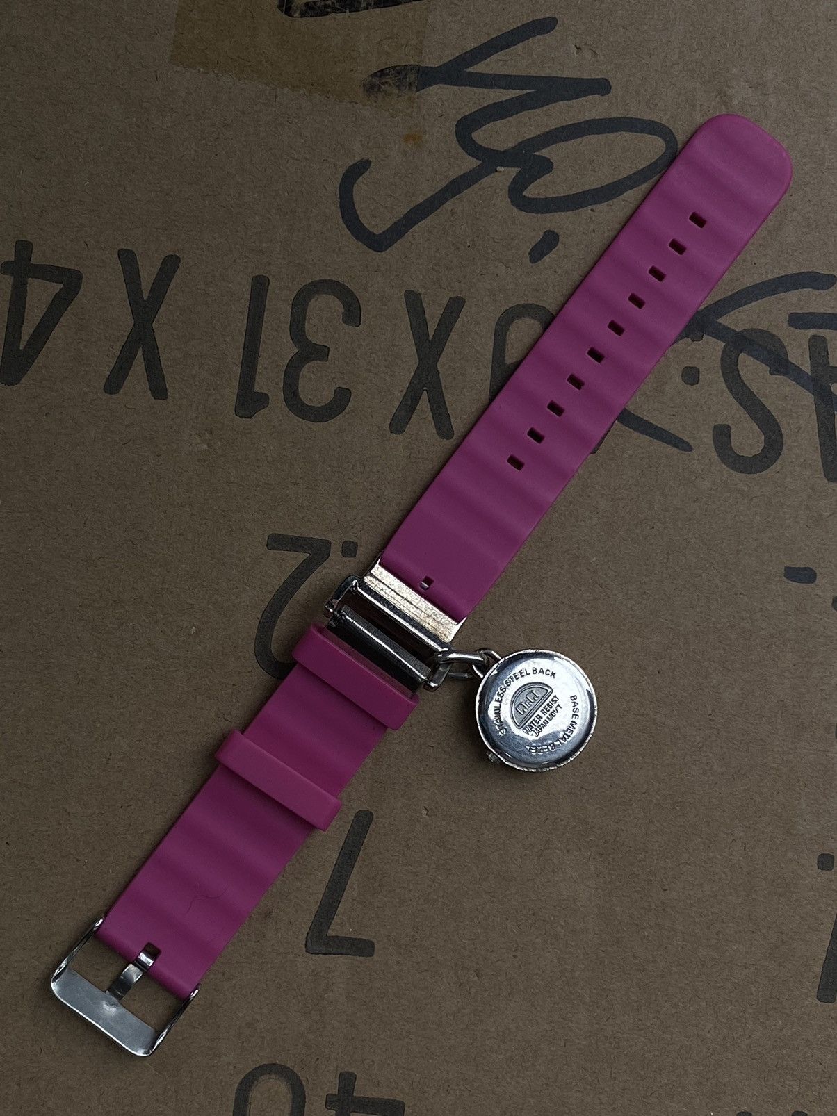 Japanese Brand Vibrant Pink Q&Q Quartz Watch - Unique Style Size ONE SIZE - 7 Thumbnail