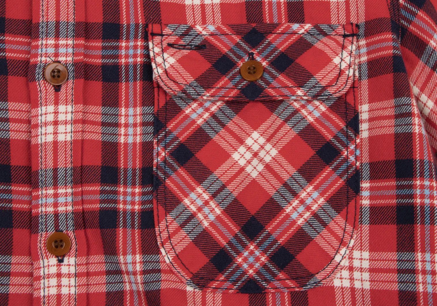 Junya Watanabe Checkered Flannel Shirt in Red and Navy, Size XS Size US XS / EU 42 / 0 - 6 Thumbnail