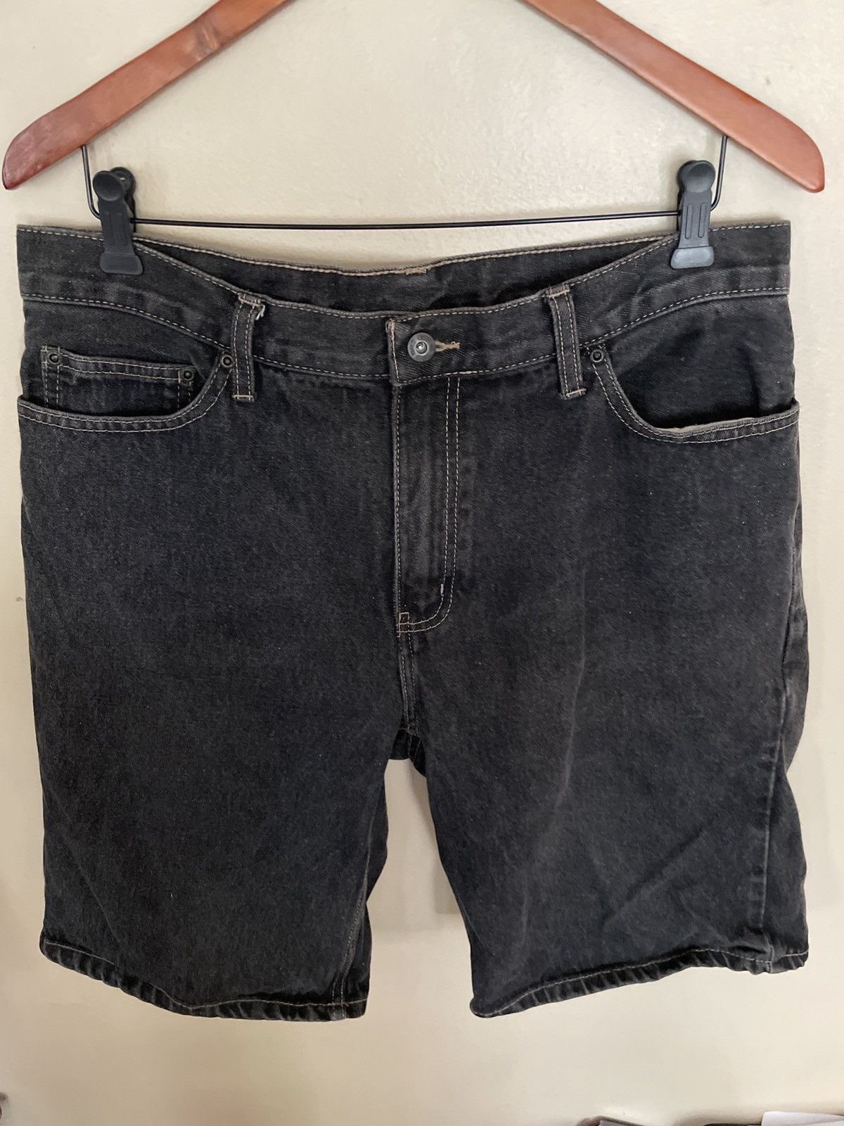 Faded Glory × Vintage Faded Glory Jorts 32 denim BLACK Jean shorts vintage Y2K 🔥 Size US 34 / EU 50 - 1 Thumbnail