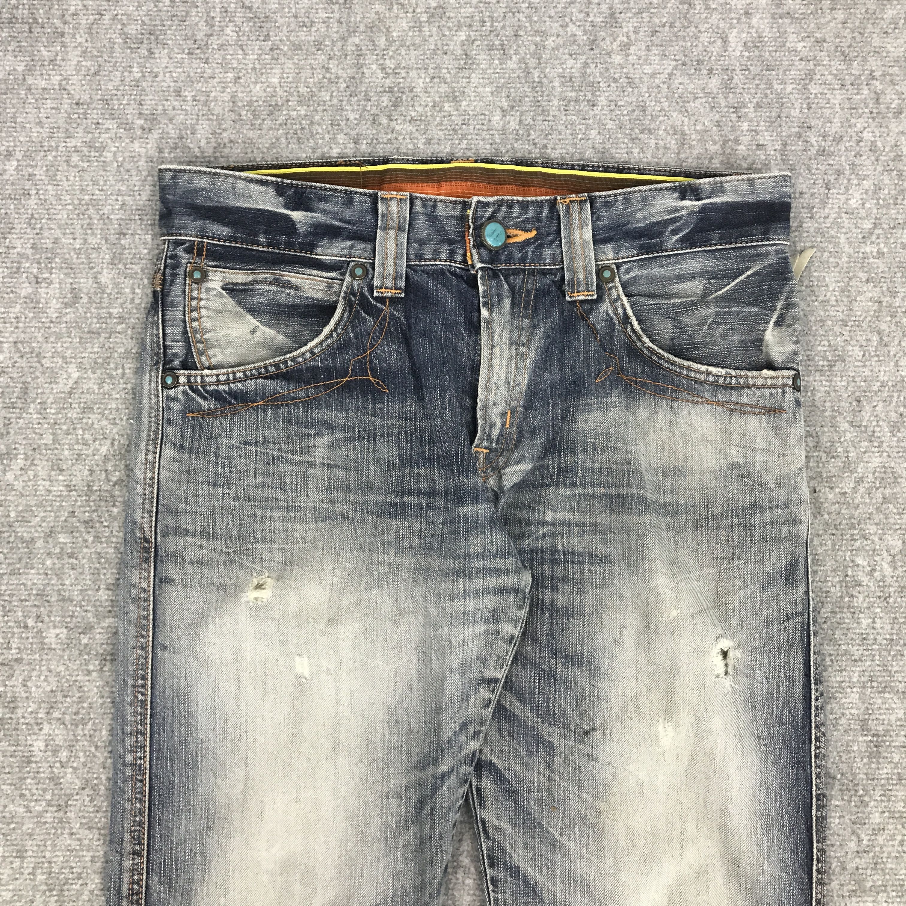 Edwin BOOTCUT DENIM EDWIN JAPAN DISTRESSED JEANS FADED PANTS Size US 30 / EU 46 - 2 Thumbnail