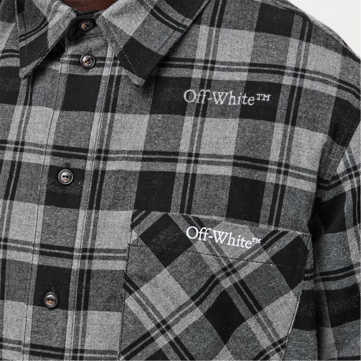 Off-White o1g2r1mq0326 Long Sleeve Shirt in Black Size US L / EU 52-54 / 3 - 5 Thumbnail