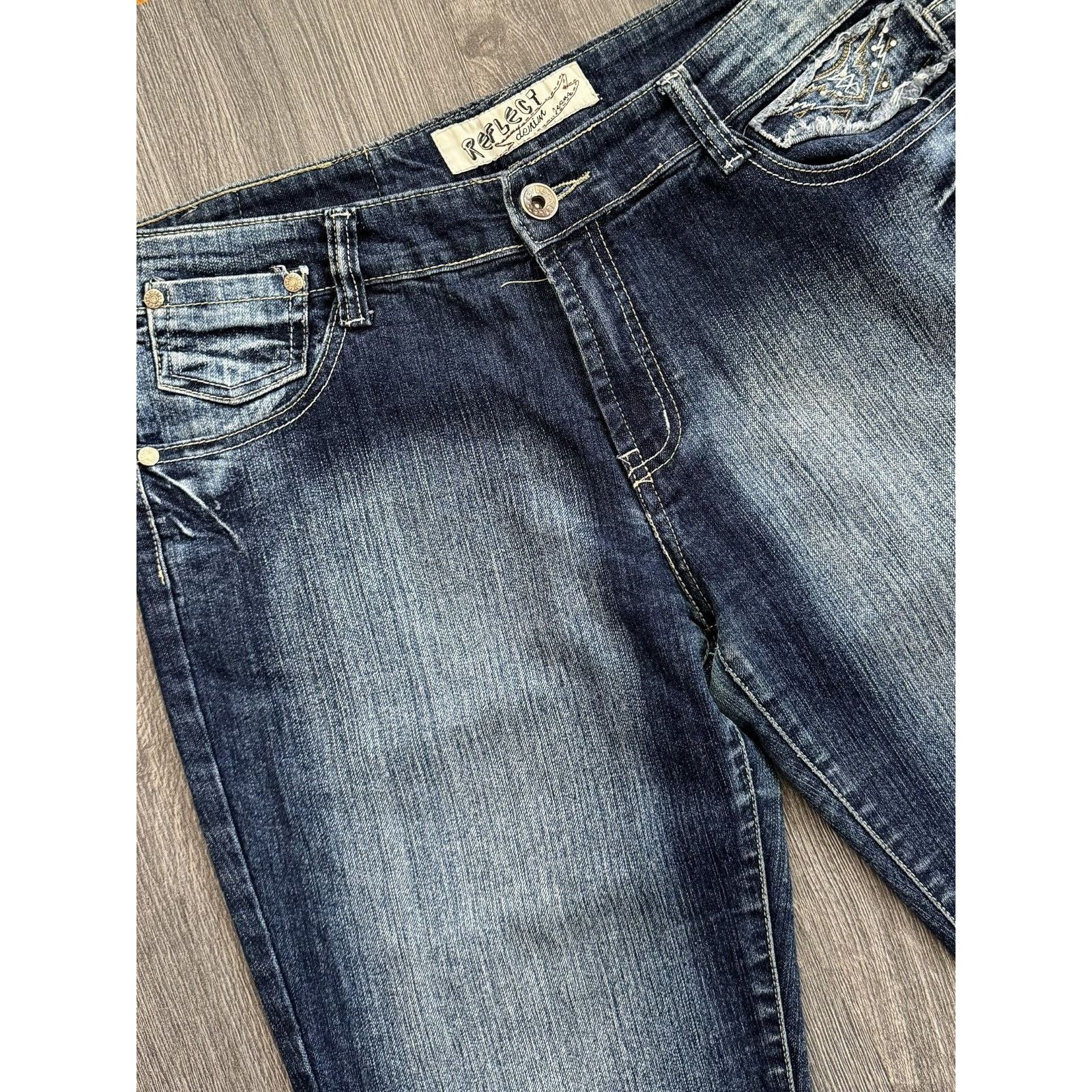 Japanese Brand Y2K Vintage Reflect Washed Flared Jeans If6was9 style Size US 34 / EU 50 - 3 Thumbnail