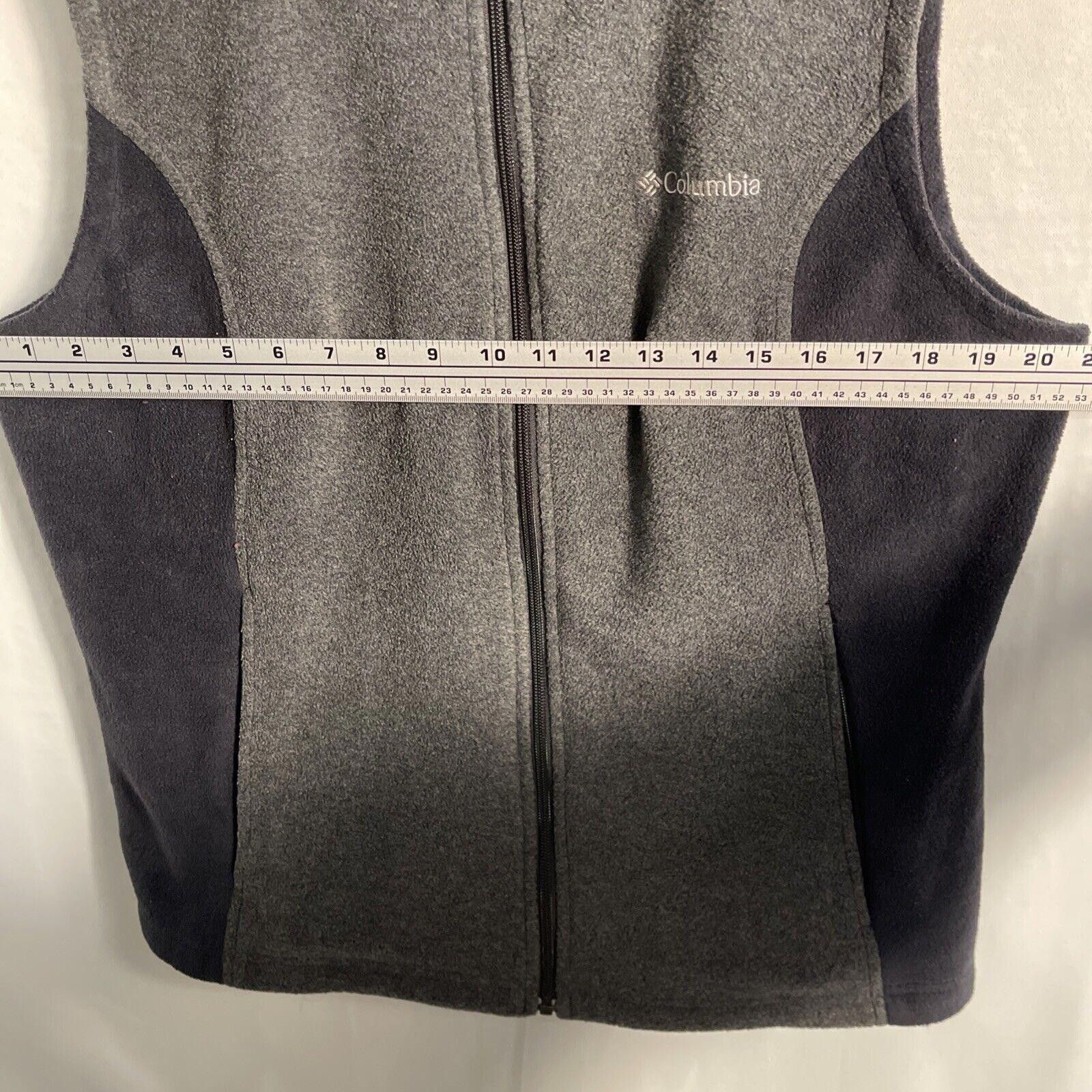Columbia Columbia Fleece Vest XL Blue Black /grey Fullzip Color Block Size US XL / EU 56 / 4 - 8 Thumbnail