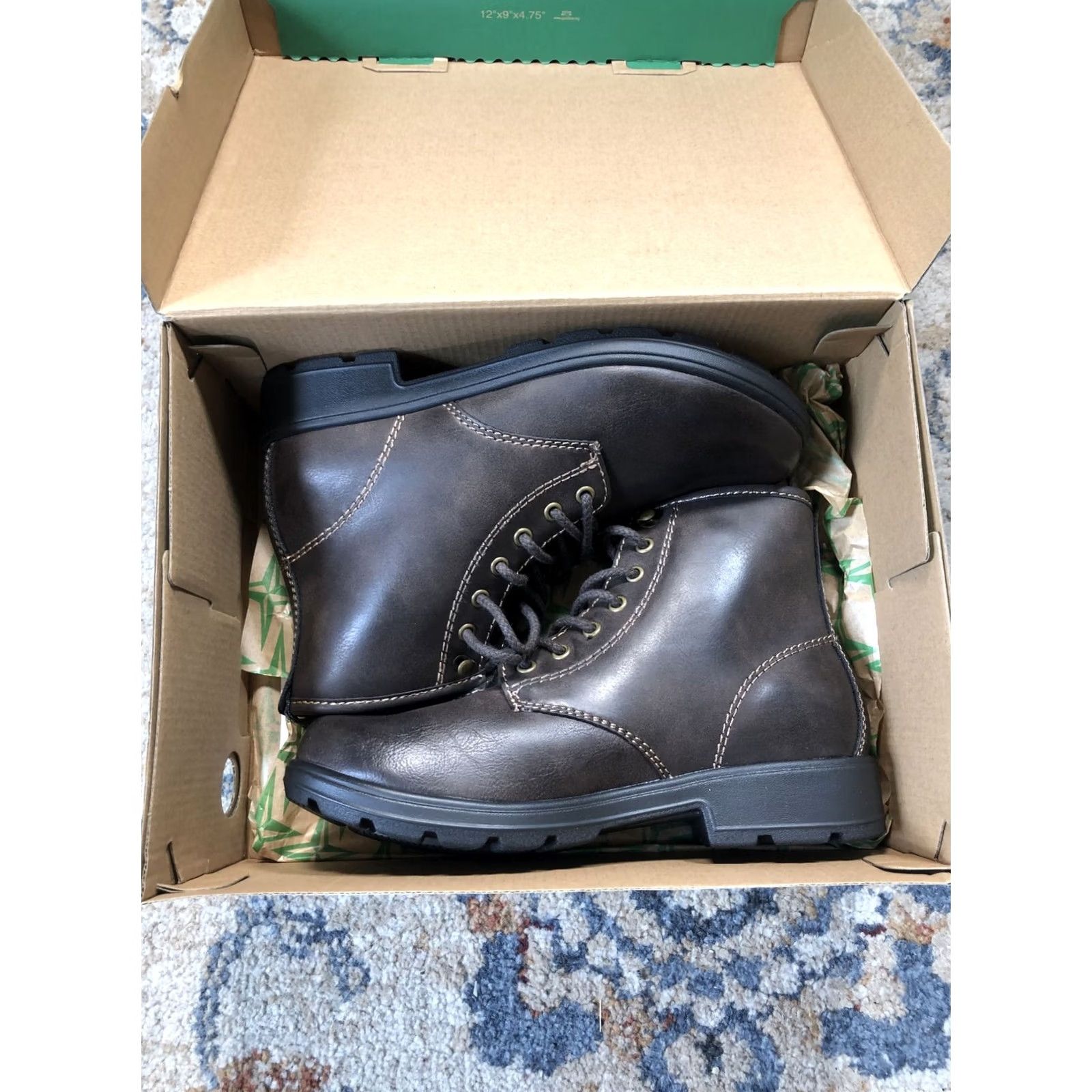 Eastland Eastland Brandy Boots Womens Size 7 Brown Ankle Lace Up Synthetic Comfort Rubber Lug Sole Mens? Womens Size US 7 / IT 37 - 2 Thumbnail