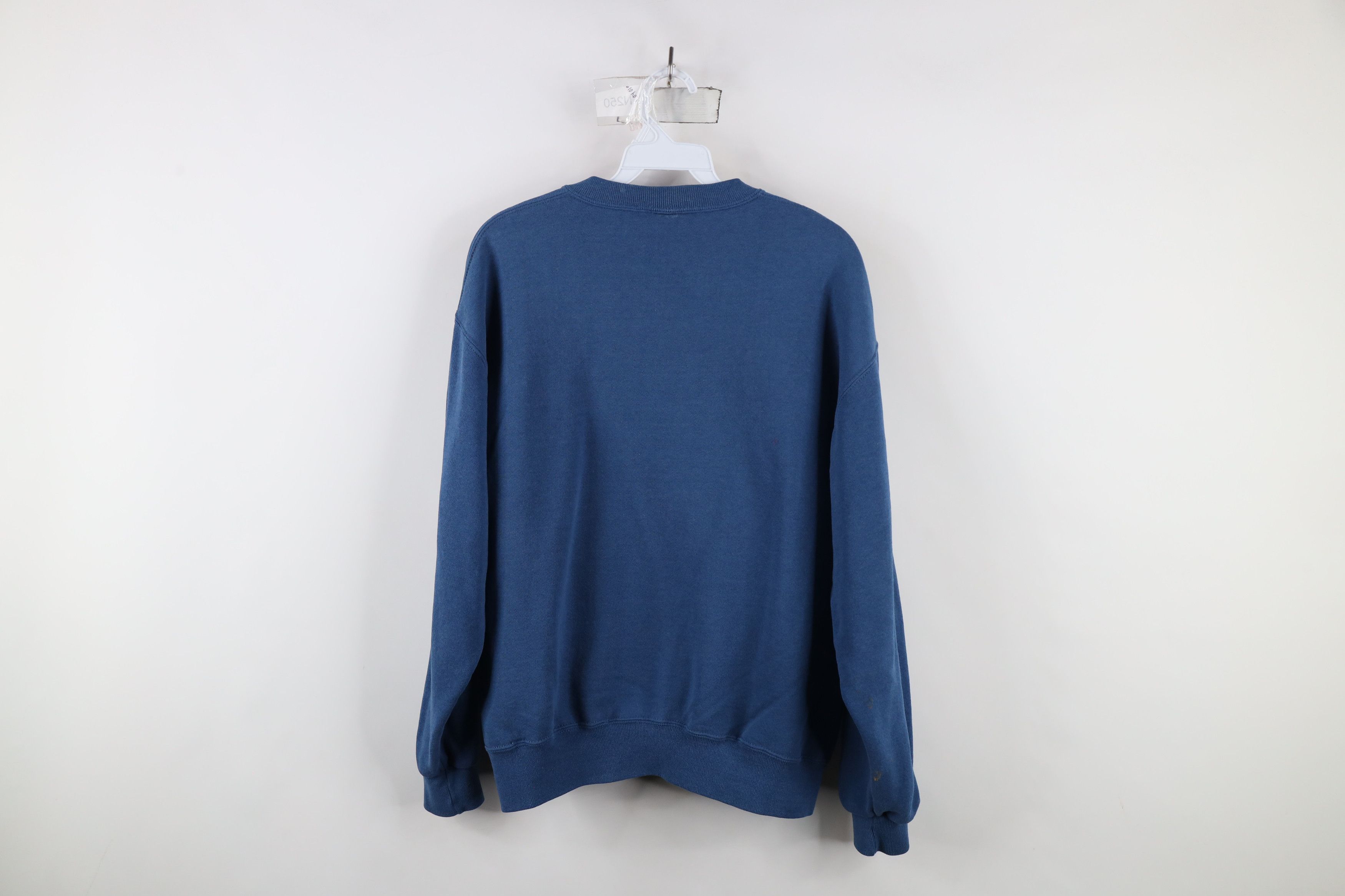 Vintage Vintage 90s Bike Blank Crewneck Sweatshirt Blue USA Size US M / EU 48-50 / 2 - 11 Thumbnail