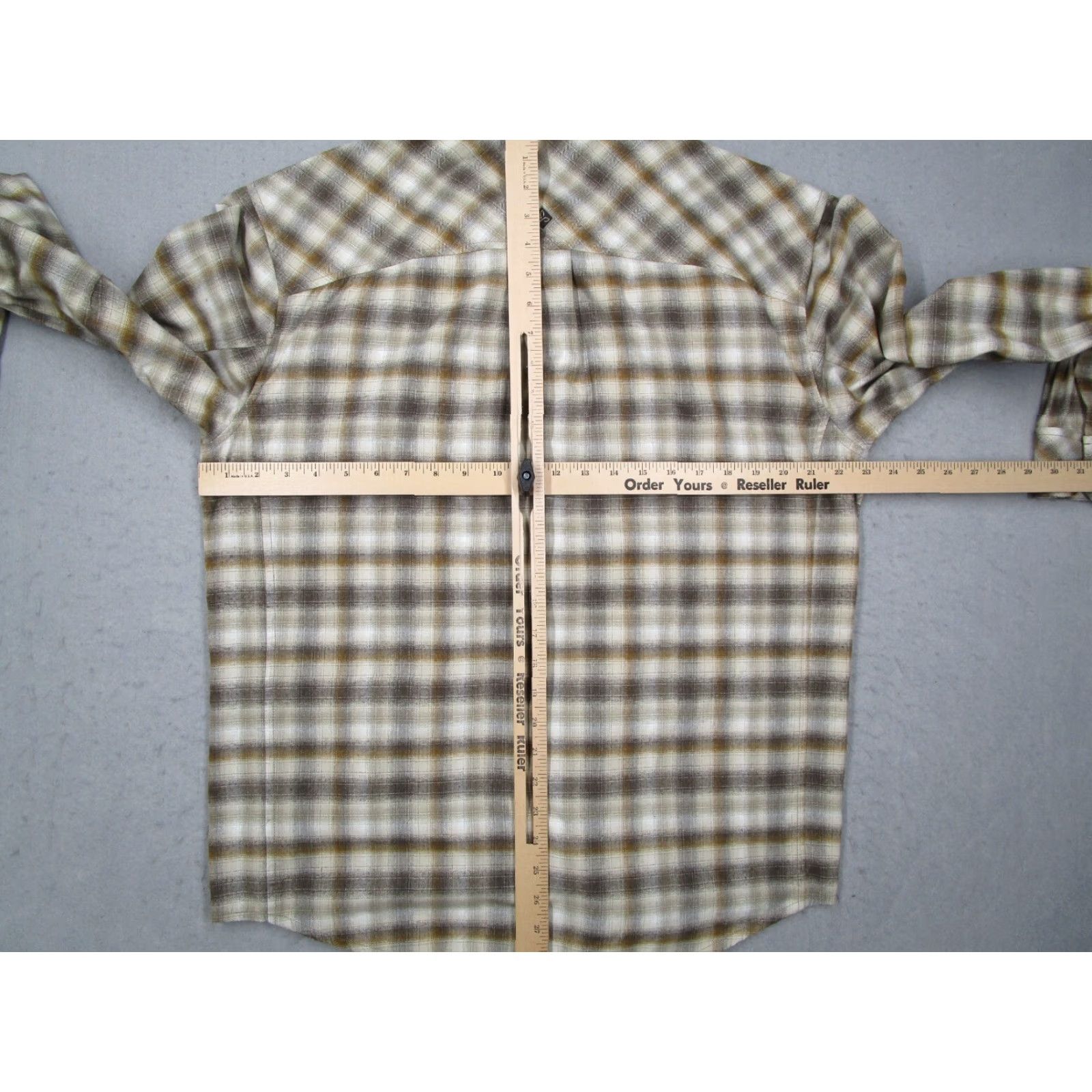 Prana prAna Shirt Mens Large Beige Plaid Button Up Flannel Snaps Outdoor Work Hike Size US L / EU 52-54 / 3 - 6 Thumbnail