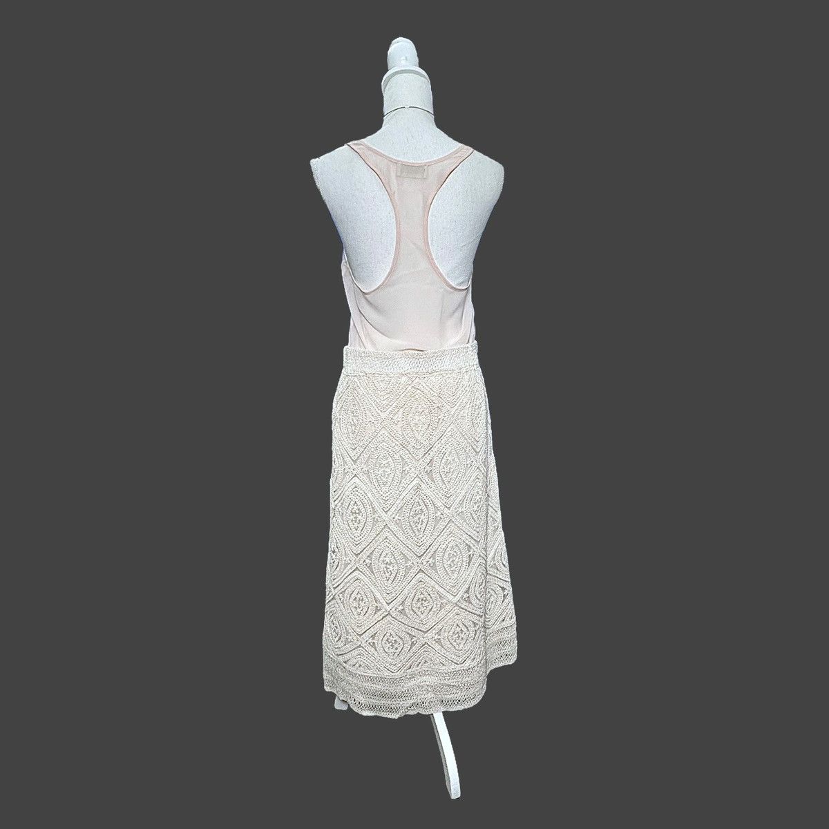 Other Ultra Pink Women’s Crochet Beige Maxi Skirt size Large Size 30" / US 8 / IT 44 - 4 Thumbnail