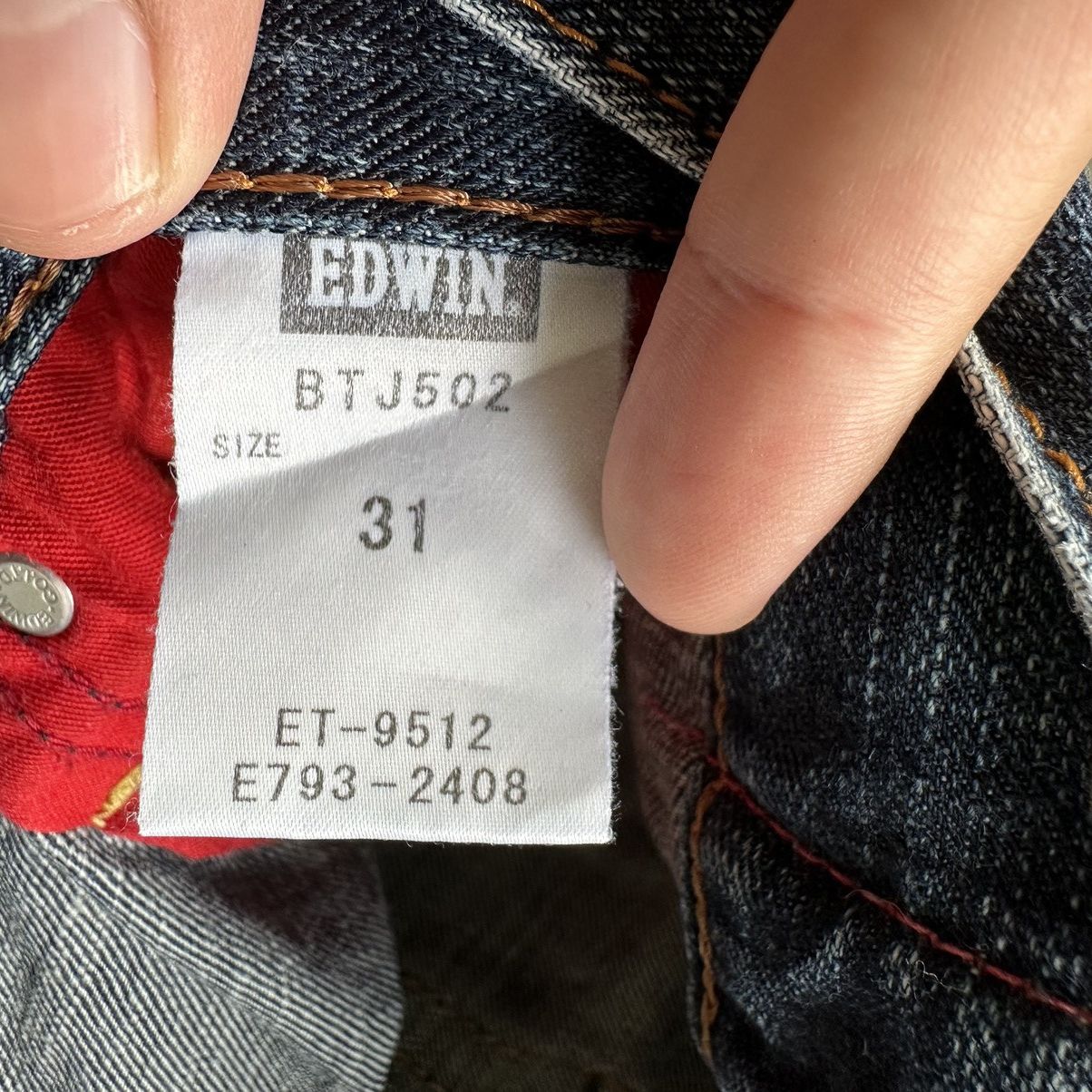 Edwin × Jean × Vintage Vintage Edwin Blue Trip Distressed Faded Denim Jean Pant W30 Size US 30 / EU 46 - 6 Thumbnail