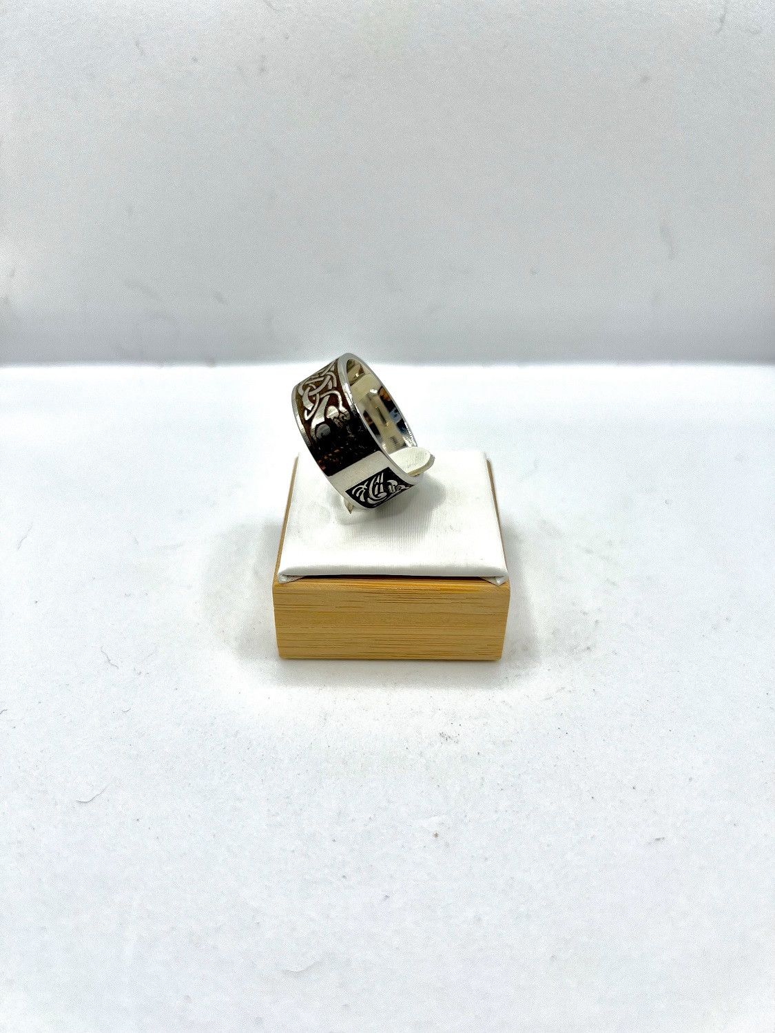 Jewelry Viking Stainless Steel Silver Ring - Size 10.25 Size ONE SIZE - 2 Thumbnail
