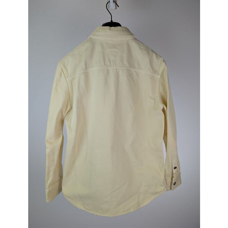 Bottega Veneta o1rshd1 Washed Coloured Denim Shirt in Banana Size US M / EU 48-50 / 2 - 11 Thumbnail