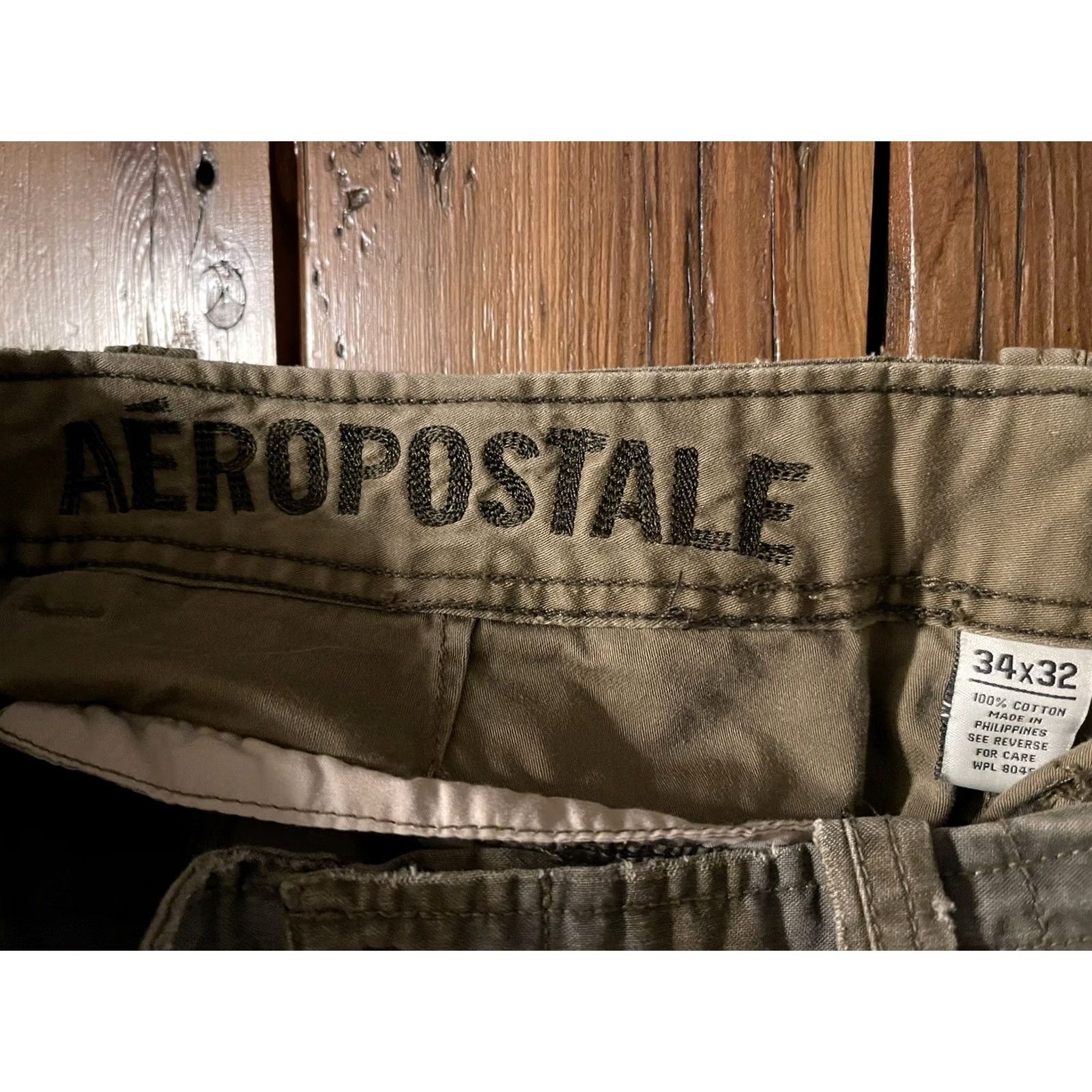 Aeropostale VINTAGE Aeropostale Pants Army Military Camo Cargo Utility Men's 34x32 Y2K Size US 34 / EU 50 - 4 Thumbnail