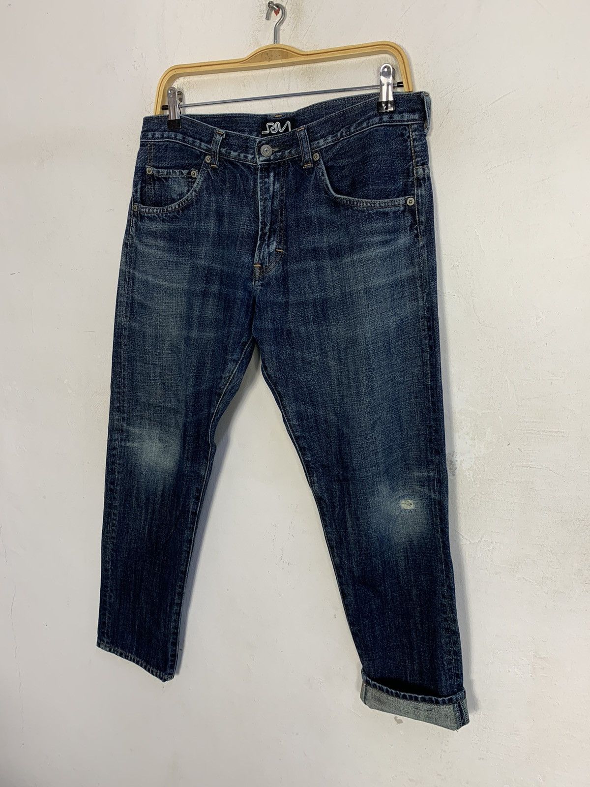 Japanese Brand Hype 90s RNA Inc Distressed Indigo Denim Size US 32 / EU 48 - 4 Thumbnail