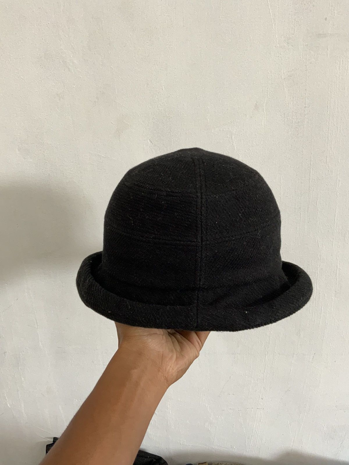 Japanese Brand Velvet Avant Garde Black Outdoor Hat Size ONE SIZE - 3 Thumbnail