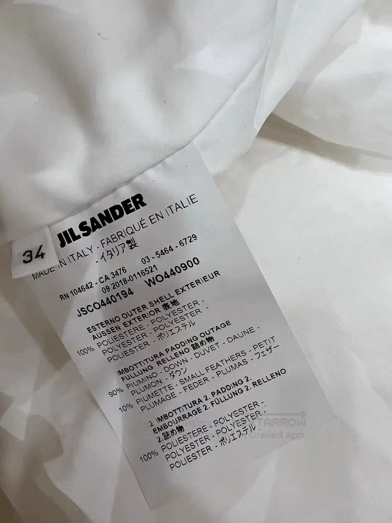 Jil Sander Jil Sander size 34 Classic White Down Jacket for Fall/Winte Size M / US 6-8 / IT 42-44 - 3 Thumbnail