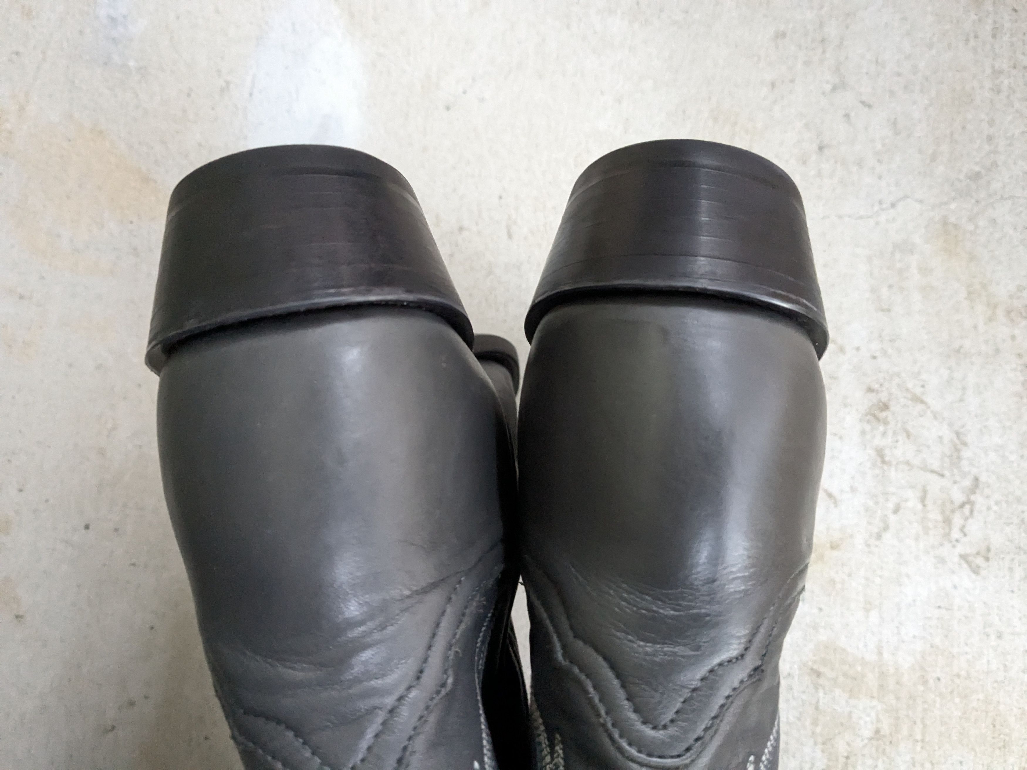 Nocona Nocona Cowboy Boots Gray 11.5 D Leather USA Black Size US 11.5 / EU 44-45 - 17 Thumbnail